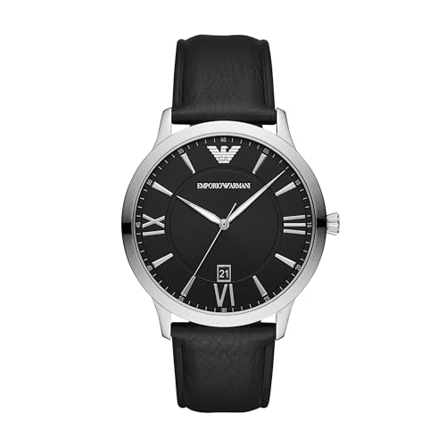 Silver/Black Leather