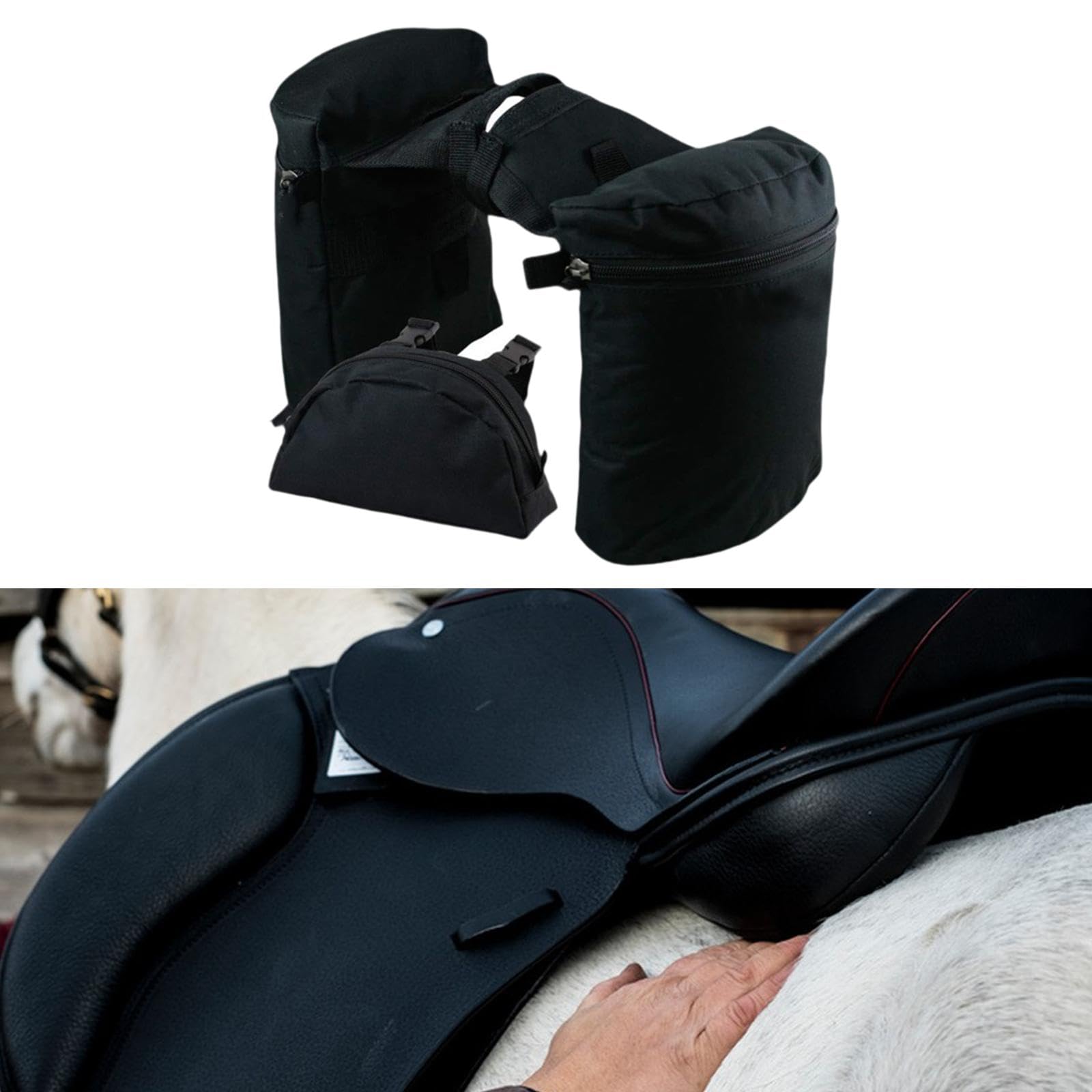 **Pegciuho Saddle Horn Bags Set - Lightweight & Durable Pommel Bags for Long Distance Horse Riding - Practical Outdoor Equestrian Accessories for Trail Riding, Camping & Western Riding**