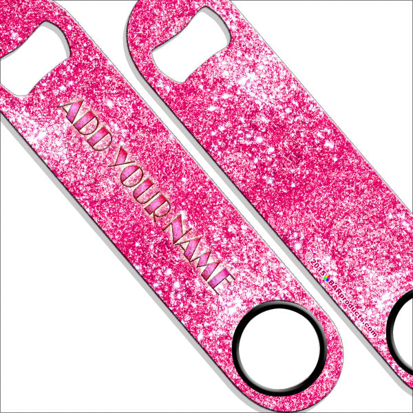 Personalized Speed Bottle Opener with Bling - Multiple Color Options for Beer, Soda & Champagne - Perfect for Parties, Weddings & Gifts