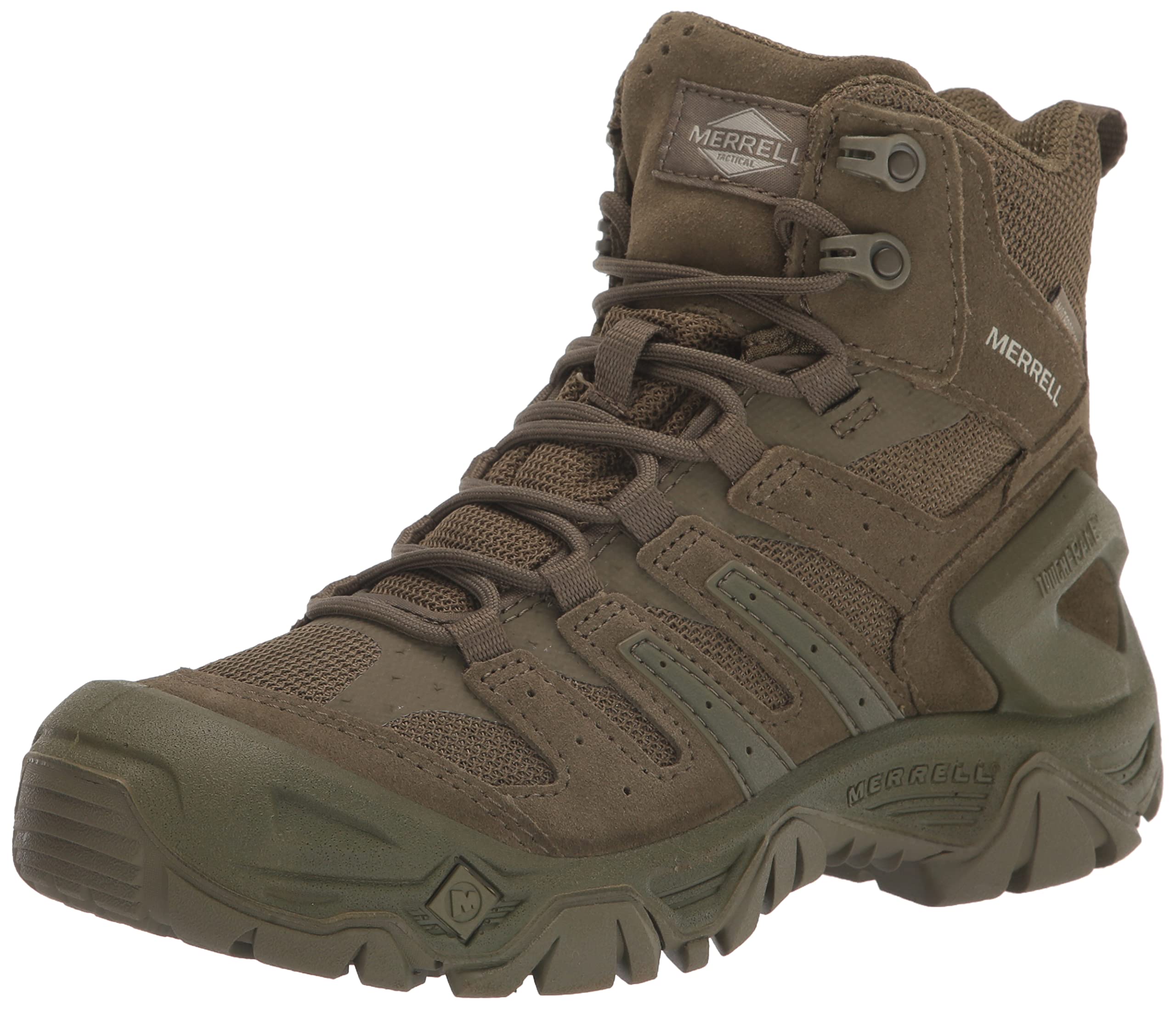 Merrell Strongfield Tactical 6 Inch Waterproof Hiking Boots for Men & Women - Durable Outdoor Work Boots for Hunting, Construction, and Military Use