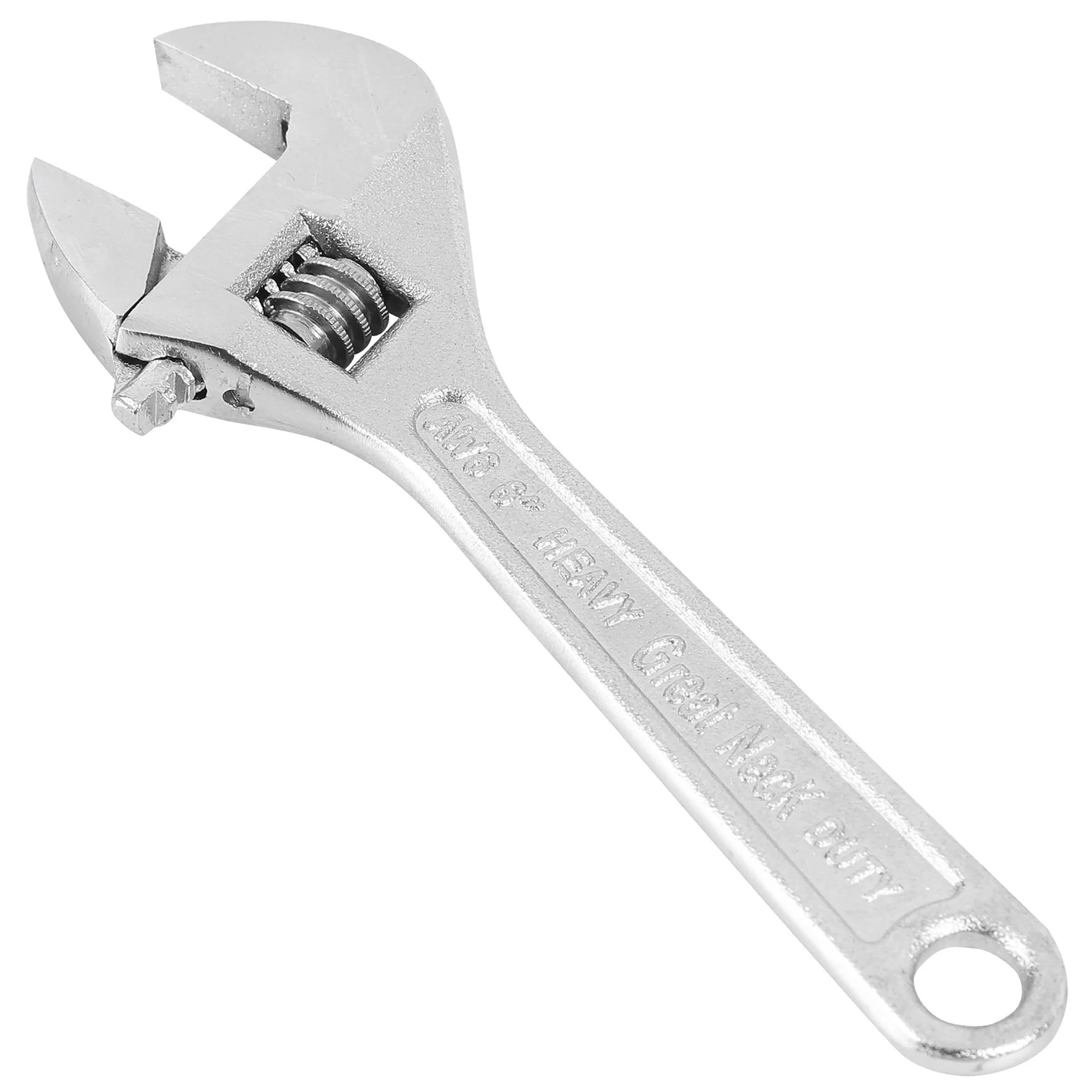 GreatNeck AW6C 6-Inch Adjustable Wrench - Premium Steel Construction, Comfort Grip Handle for Plumbing, Automotive & DIY Home Repairs