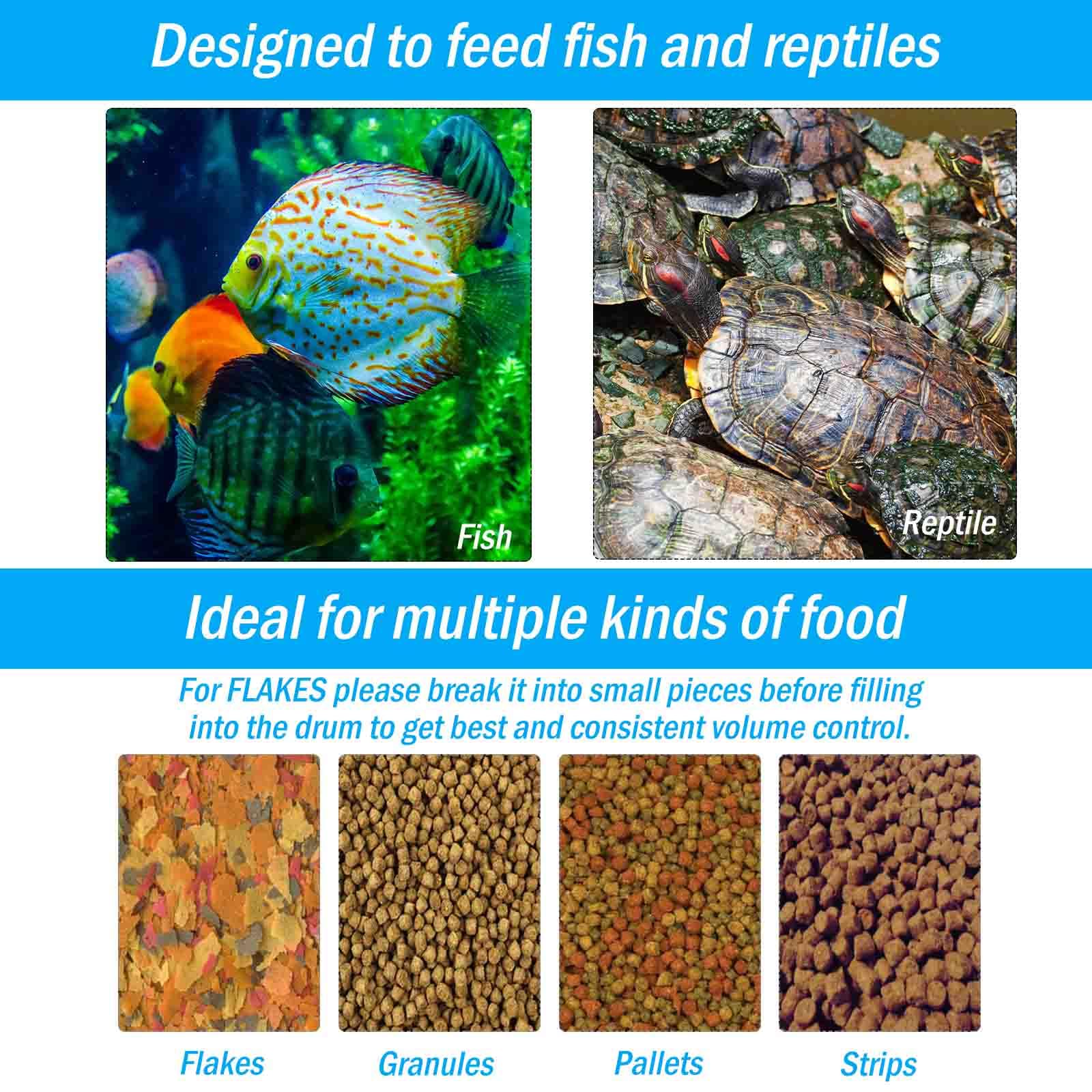 AquaMiracle Digital Automatic Fish Feeder for Aquarium - Programmable Timer with Adjustable Food Dispenser for Granules, Flakes & Pellets | Perfect for Vacation Care & Daily Feeding (LCD Display)