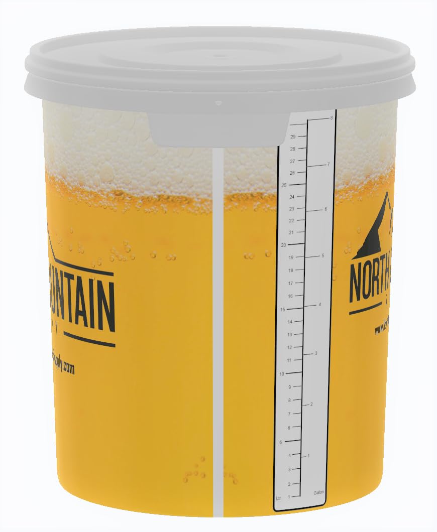 8 Gallon Fermenting Bucket with Airlock for Home Brewing & Wine Making