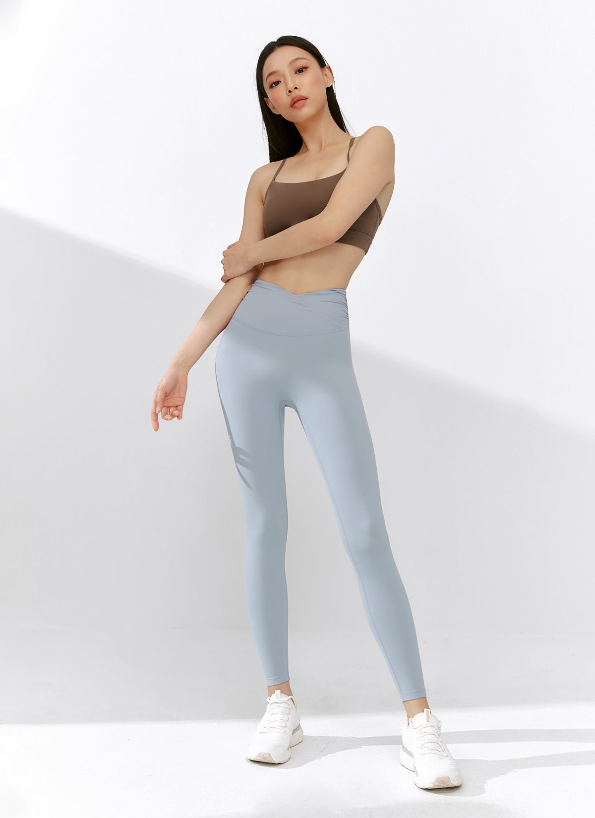 Black Label Power Rise Shirring Leggings for Women - High Waist Tummy Control Yoga Pants - Workout, Running, Lounge & Everyday Wear