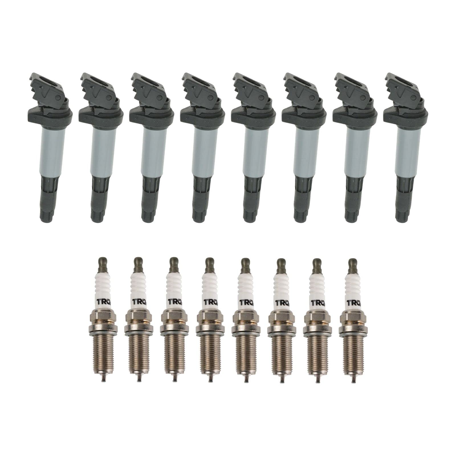 BMW Ignition Coil & Spark Plug Kit - Compatible with 2004-2005 545i, 645Ci, 2002-2005 745i, 745Li, 2004-2006 X5 - High Performance Replacement Parts for Smooth Engine Start & Acceleration