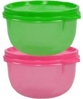 Tupperware Bowls and Cups Set of 2 - 250ml Round Food Storage Containers with Lids - BPA-Free Plastic for Meal Prep, Leftovers, and Snacks - Perfect for Home, Office, and Picnics