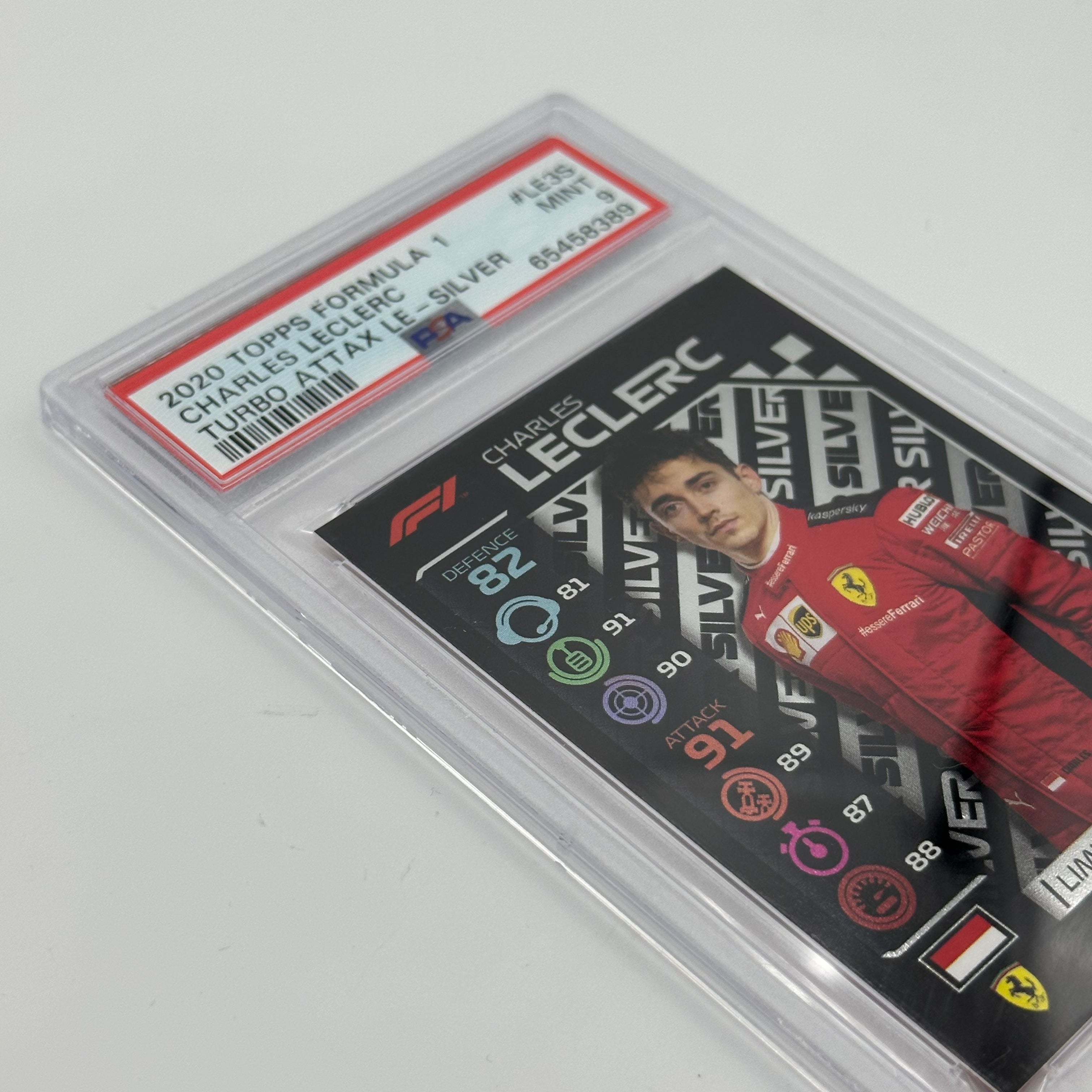 PSA 9 Graded Charles Leclerc #LE3S Limited Edition Silver F1 Racing Card - Perfect for Collectors, Investors & Formula 1 Fans Display
