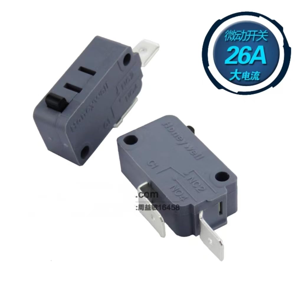 Honeywell V15T26-CP300 26A 250V High Current Microswitch for Microwave Ovens, Water Dispensers & Electric Water Heaters - Durable Replacement Part for Home and Commercial Appliances