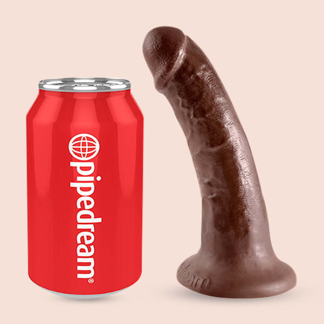 Ultra Realistic King Cock 6 Inch Dildo - Lifelike Silicone Adult Toy for Couples & Solo Play - Perfect for Spicing Up Bedroom Fun & BDSM Scenes