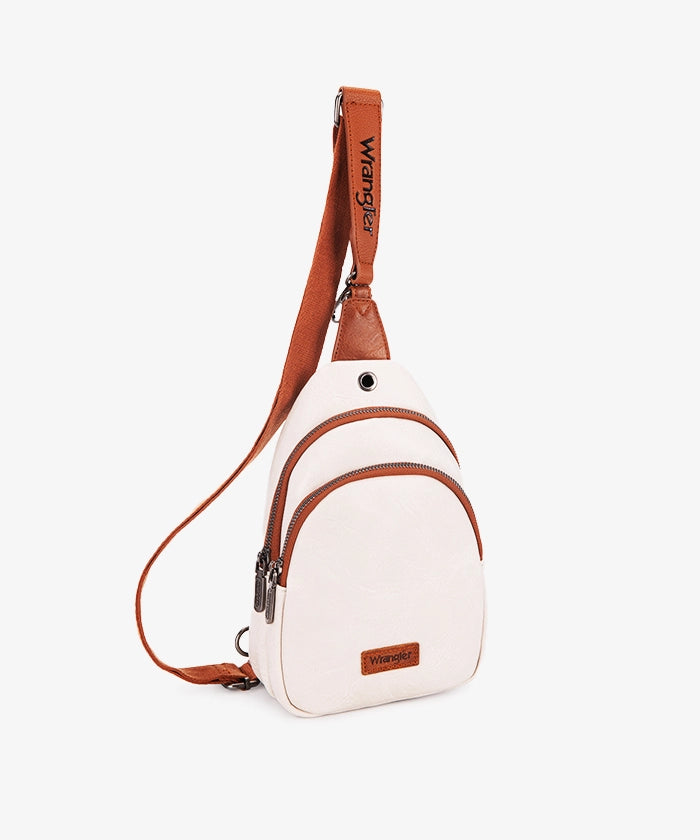 Wrangler Dual Zippered Sling Bag - Lightweight Crossbody Shoulder Bag for Men & Women - Perfect for Travel, Hiking, Gym & Everyday Use