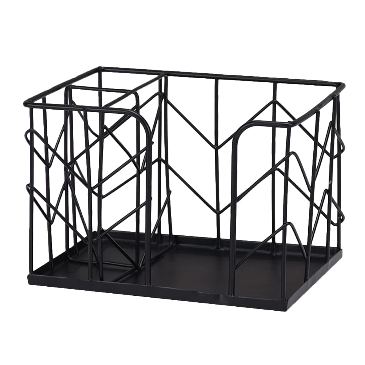 ORFOFE 3-Tier Mesh Wire Pen Holder - Metal Desk Organizer with Compartments for Pencils, Pens & Office Supplies | Perfect for Home, Office & School Desk Organization
