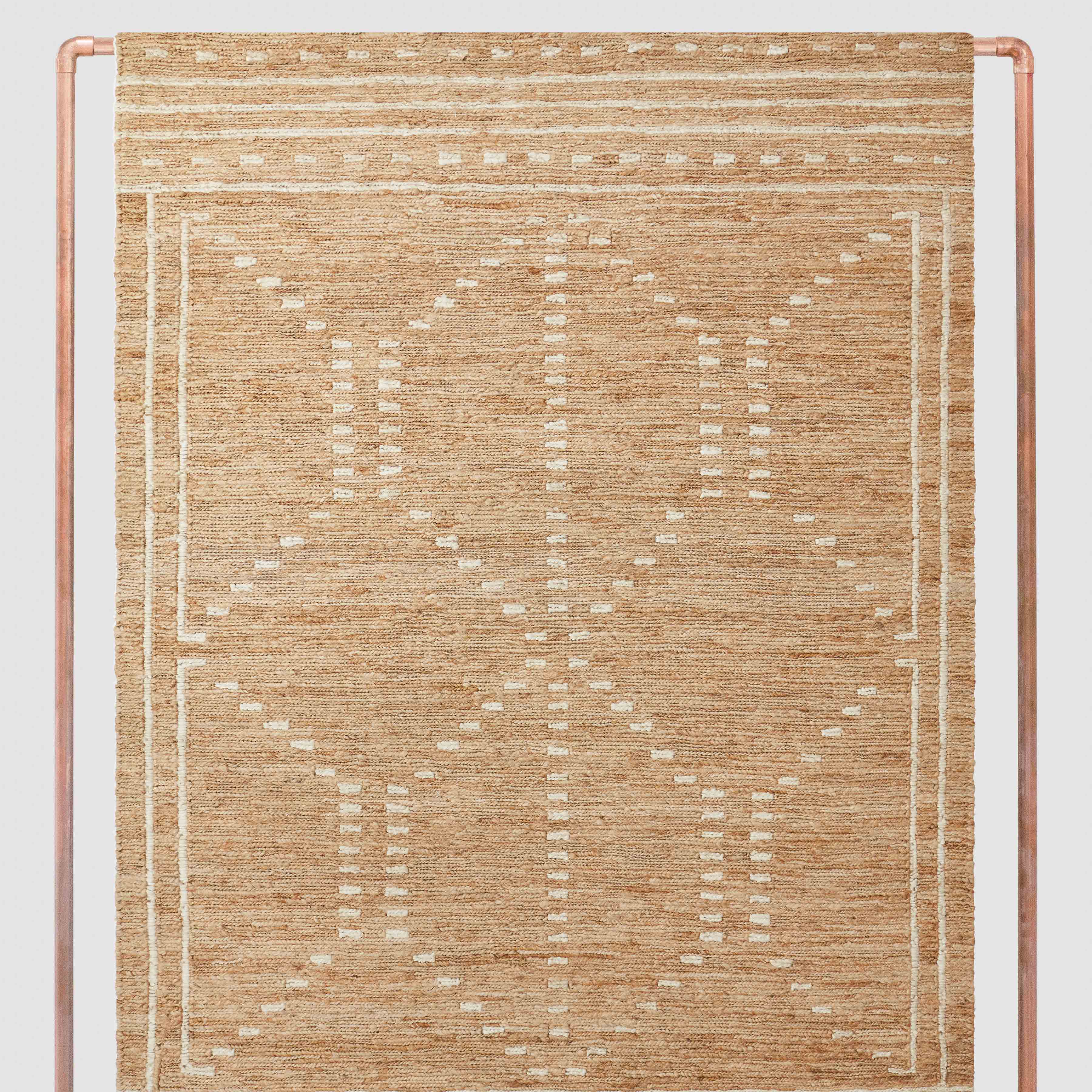 Panavi Eco-Friendly Jute Area Rug - Natural Fiber Floor Mat for Living Room, Bedroom & Home Decor - Soft & Durable Handwoven Rug for Indoor Use