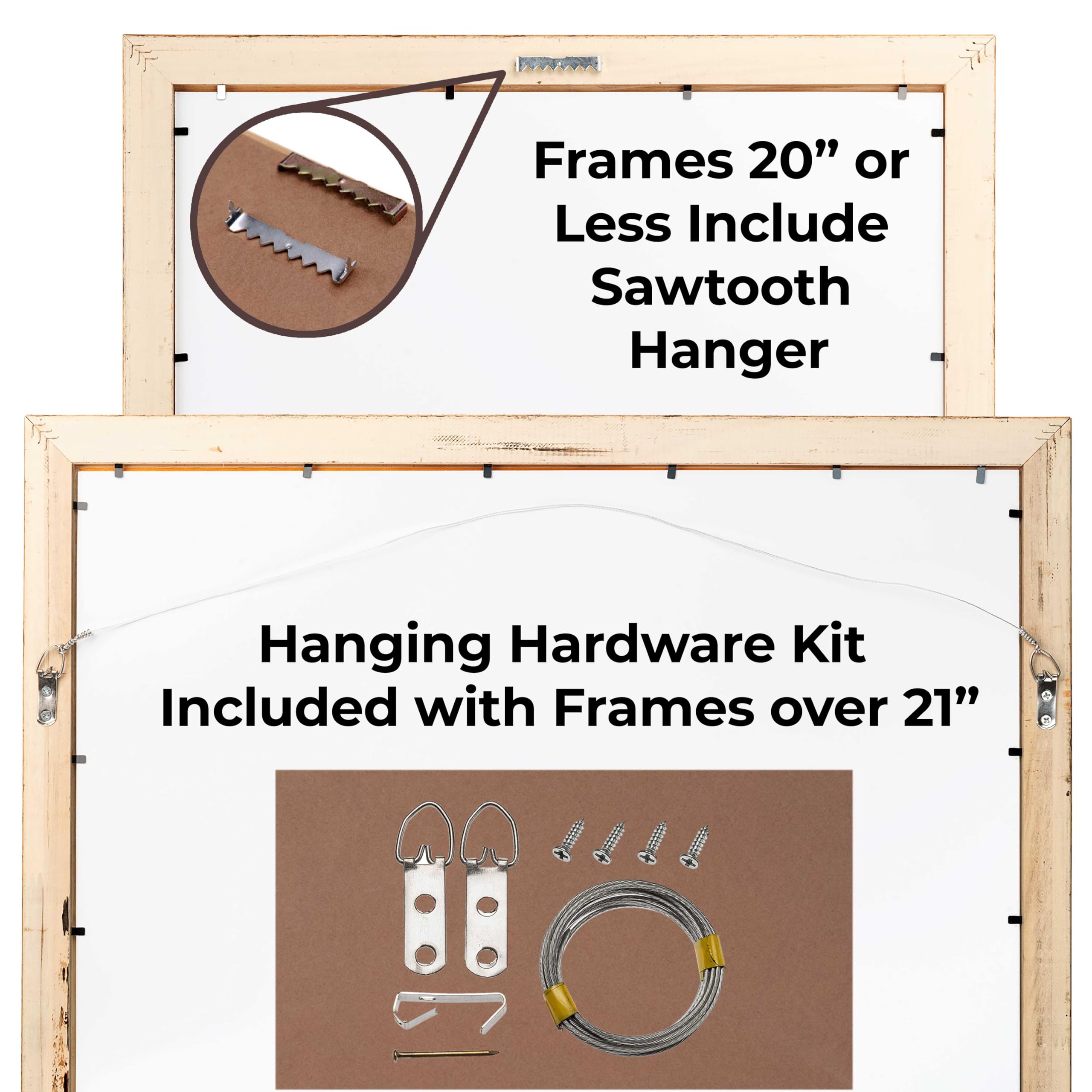 20x24 Shadow Box Frame - White Solid Pine Wood Display with Pink Acid-Free Backing, UV Protective Acrylic & Hanging Hardware - 0.75