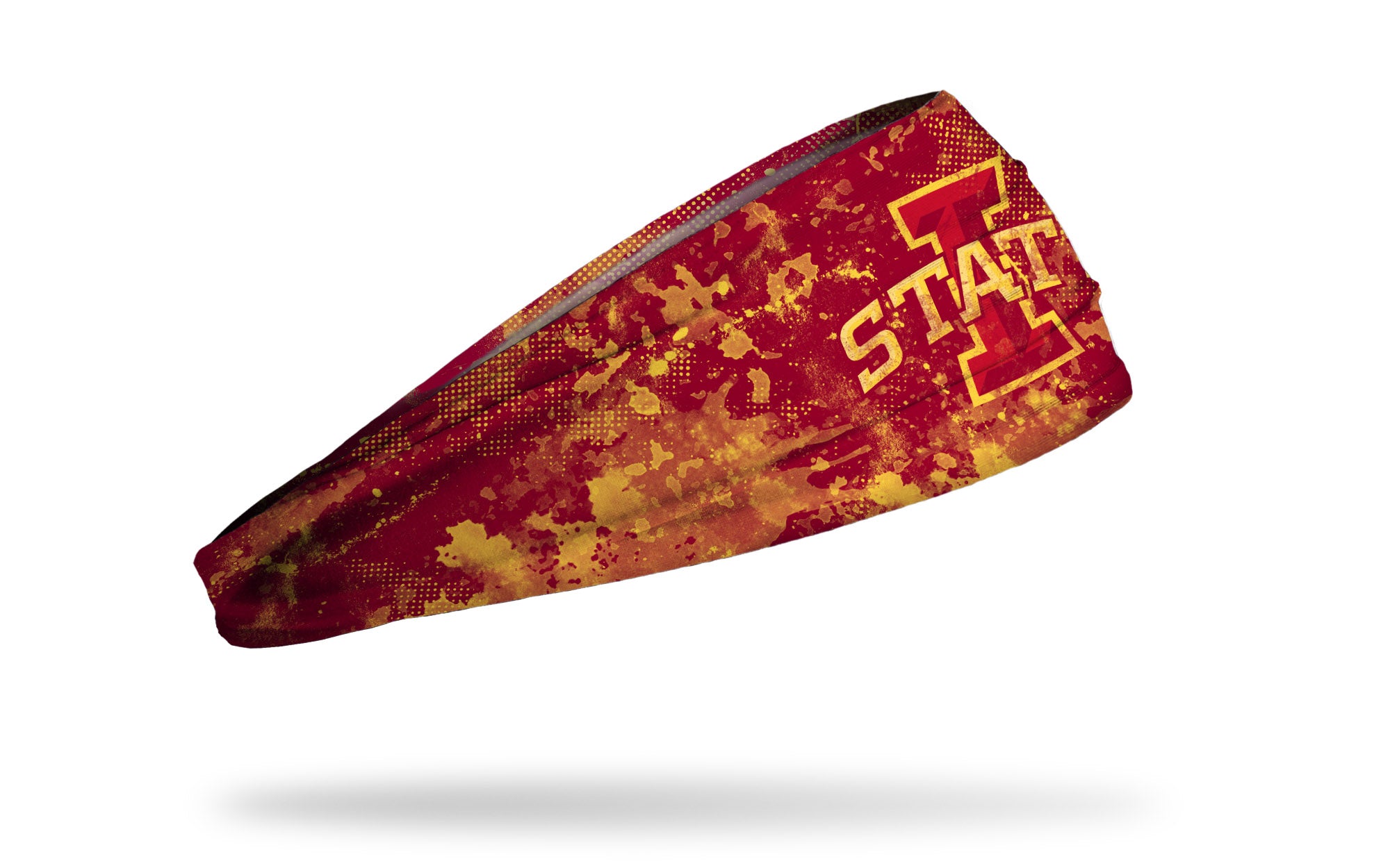 Iowa State University Grunge Red Big Bang Lite Headband - Stylish & Comfortable Headwear for College Fans, Game Day, and Everyday Wear