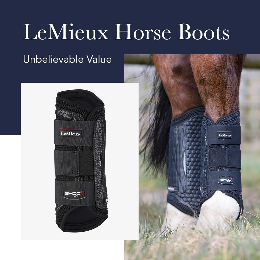 LeMieux Cross Country Hind Horse Boots - Durable Protective Gear for Training & Jumping - Best Equine Boots for Horses - Perfect for Cross Country, Show Jumping & Eventing