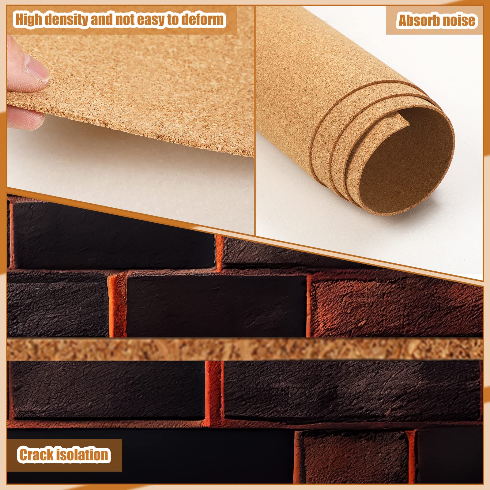 200 Sq. Ft. Natural Cork Underlayment Roll (3mm Thick, 48