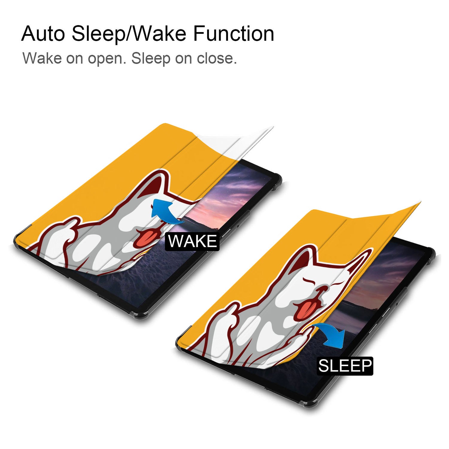 Samsung Tablet Case with Cute Cat Design - Durable Protective Cover for Galaxy Tab A/S6/S7/S8 - Perfect for Work, School & Travel