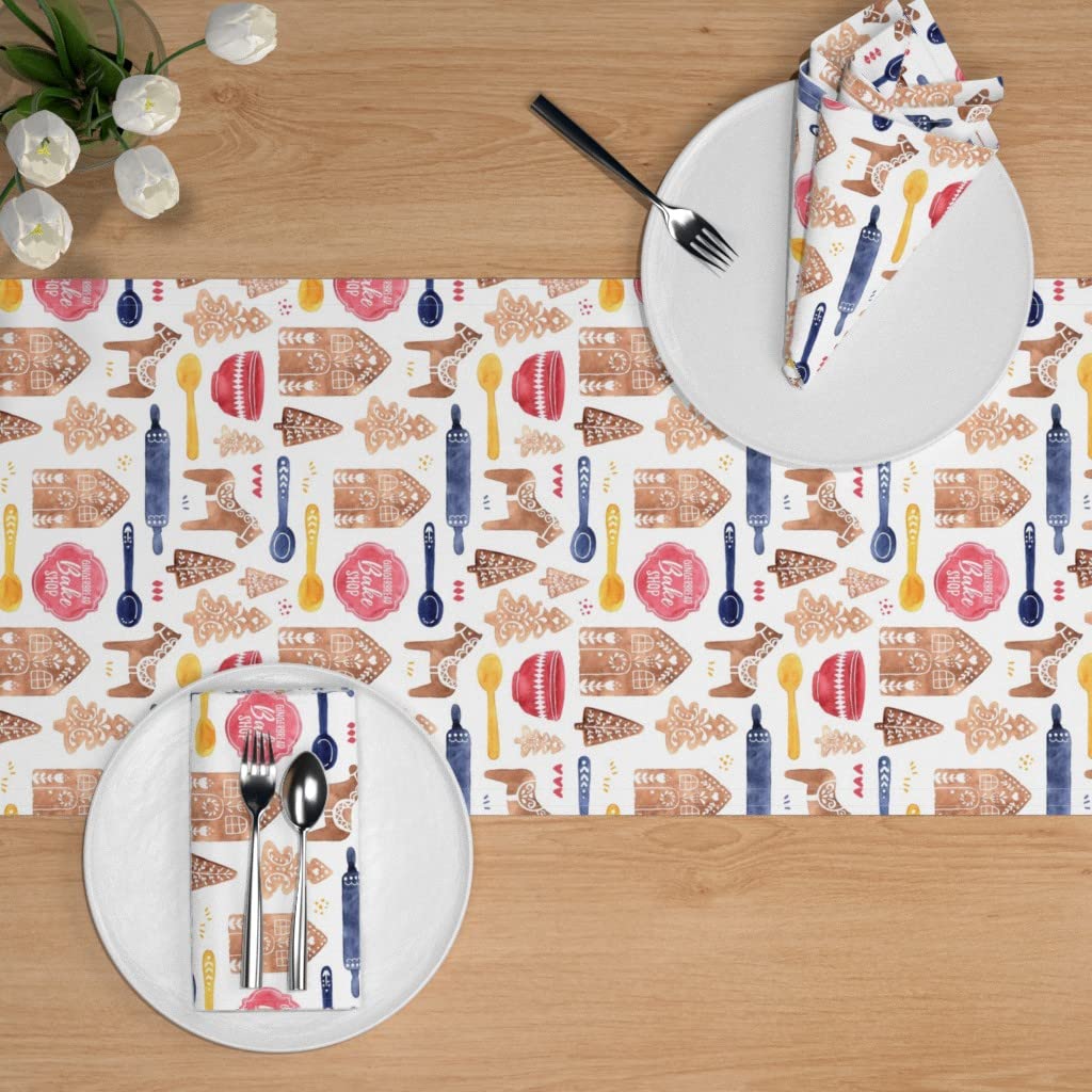 Custom Gingerbread Christmas Table Runner - 108