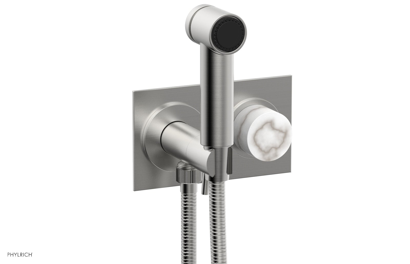 Premium Wall Mounted Bidet with Marble Handle - BASIC II Model 230 67 - Perfect for Modern Bathrooms & Luxury Home Upgrades