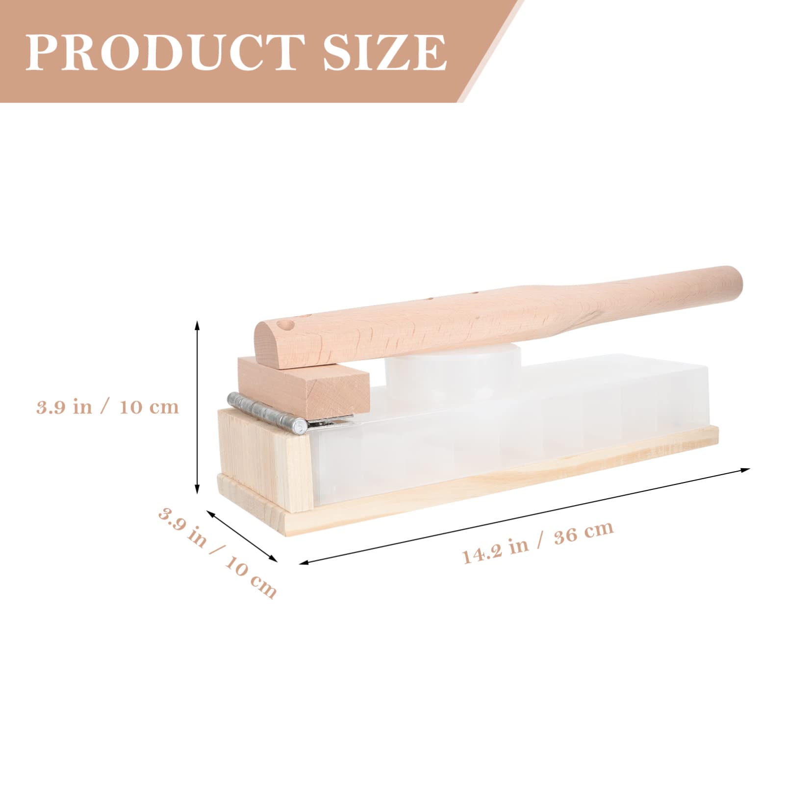 GANAZONO Tortilla Press - Plastic & Wood Dumpling Maker for Baozi, Pierogi, Ravioli & Hand Pies - Dough Press & Pastry Kitchen Tool for Homemade Mexican, Chinese & Italian Cuisine
