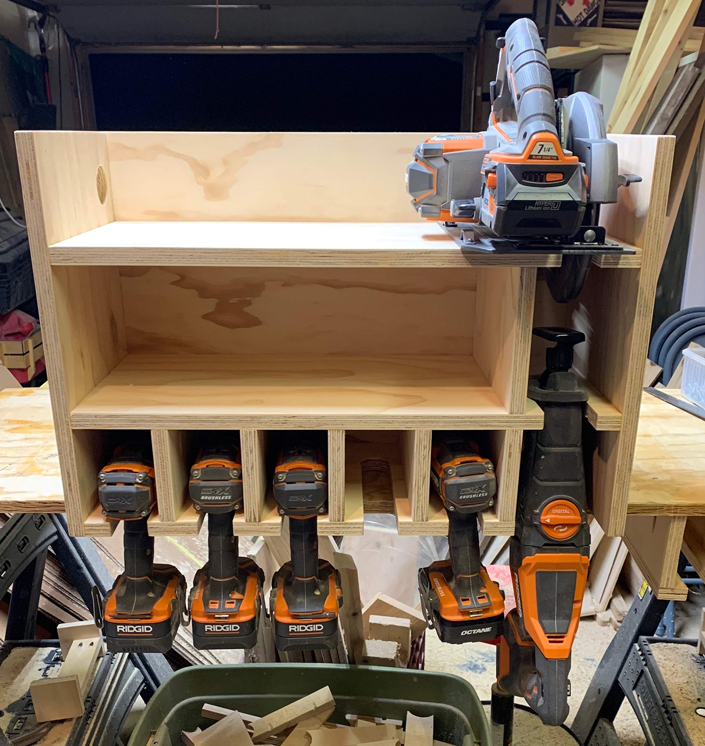 **20V Cordless Drill & Shelf Combo Set - Powerful Electric Screwdriver with Storage Organizer for DIY Projects, Home Improvement & Workshop Use**