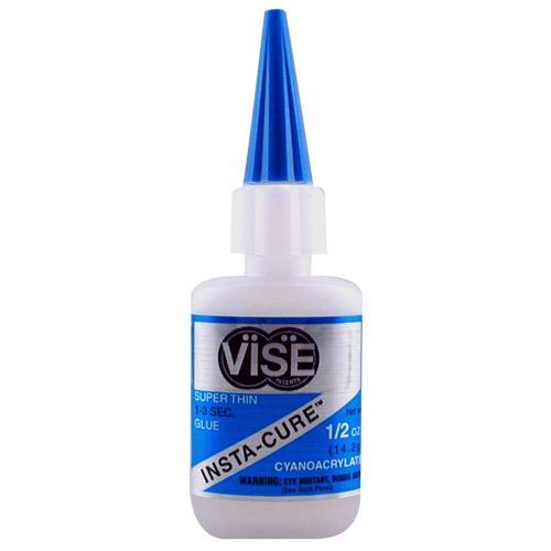 Vise Grip Insta Cure Gap Filling Super Glue - Fast Bonding Adhesive for Metal, Wood & Plastic (0.5 oz Blue) - Perfect for DIY Repairs, Crafts & Household Fixes