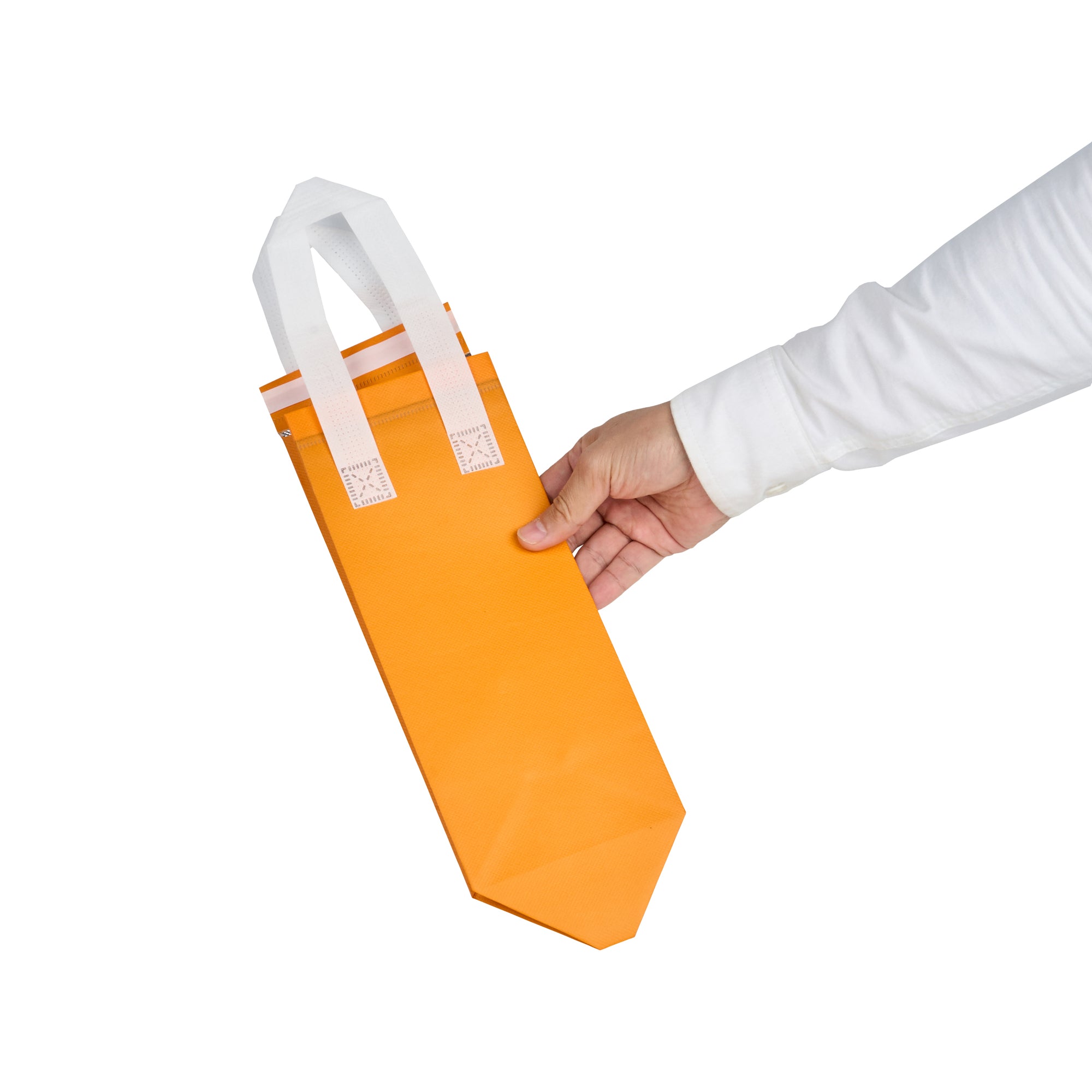 Orange Insulated Take Out Bags - Tamper Evident Food Delivery Bags (4.75