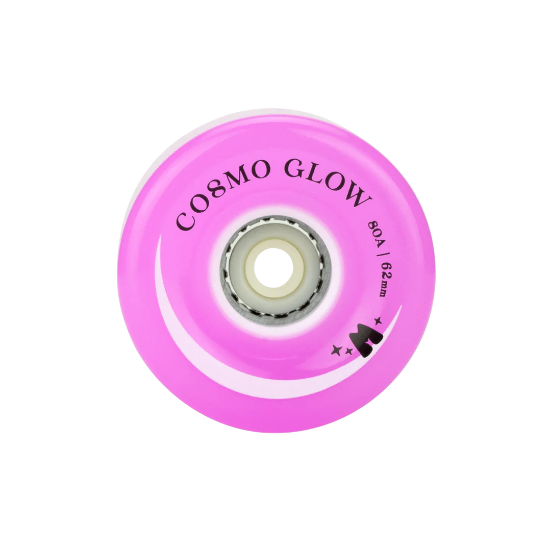 **Moxi Roller Skates with Cosmo Glow 60mm Wheels (4-Pack) – Perfect for Outdoor Skating, Rink, and Fun Fitness Activities**