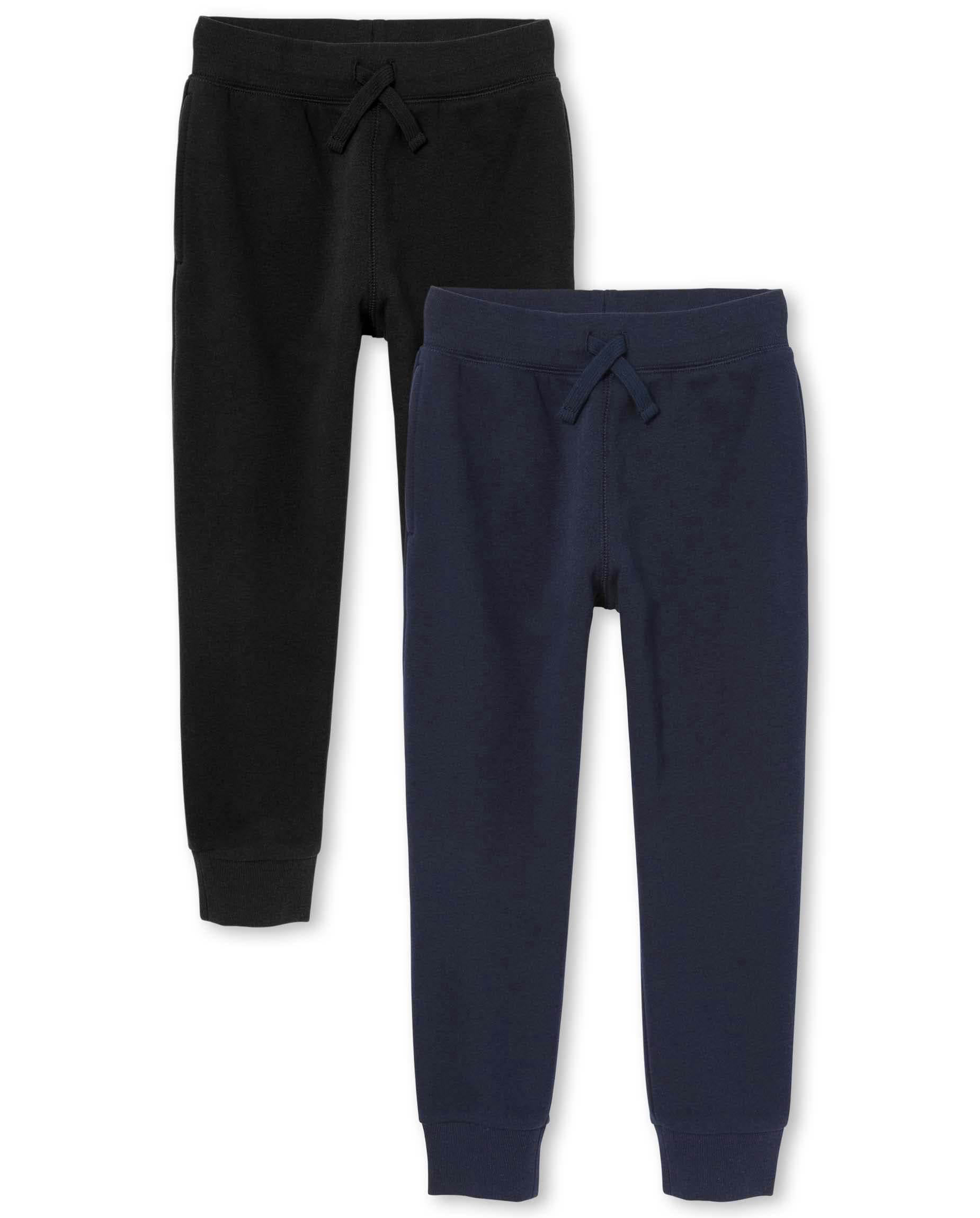 The Children's Place Boys' Active Fleece Jogger Sweatpants - Soft & Comfortable Fleece Pants for Play, School & Outdoor Activities