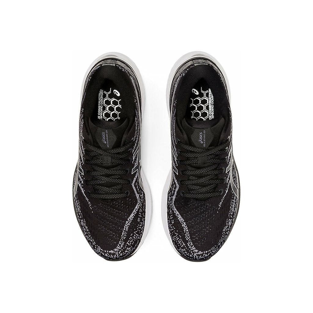 ASICS Women's Gel-Kayano 29 Running Shoes - Black/White - Stability & Cushion for Road Running, Jogging, Gym Workouts