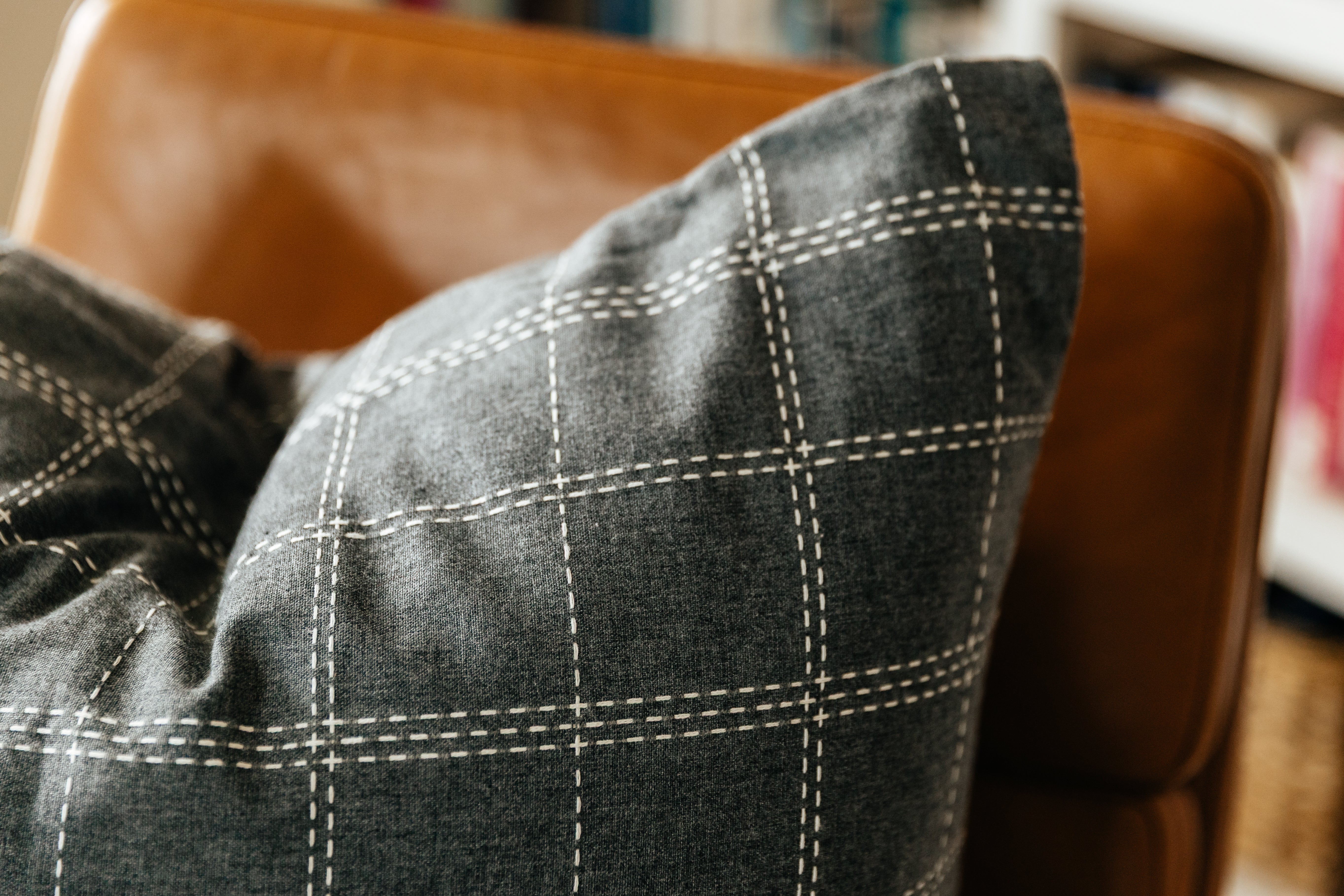 Premium Lucas Euro Pillow Cover - Soft & Breathable Cotton Linen Blend - 26x26 Inches - Perfect for Bedroom, Living Room & Sofa Decor