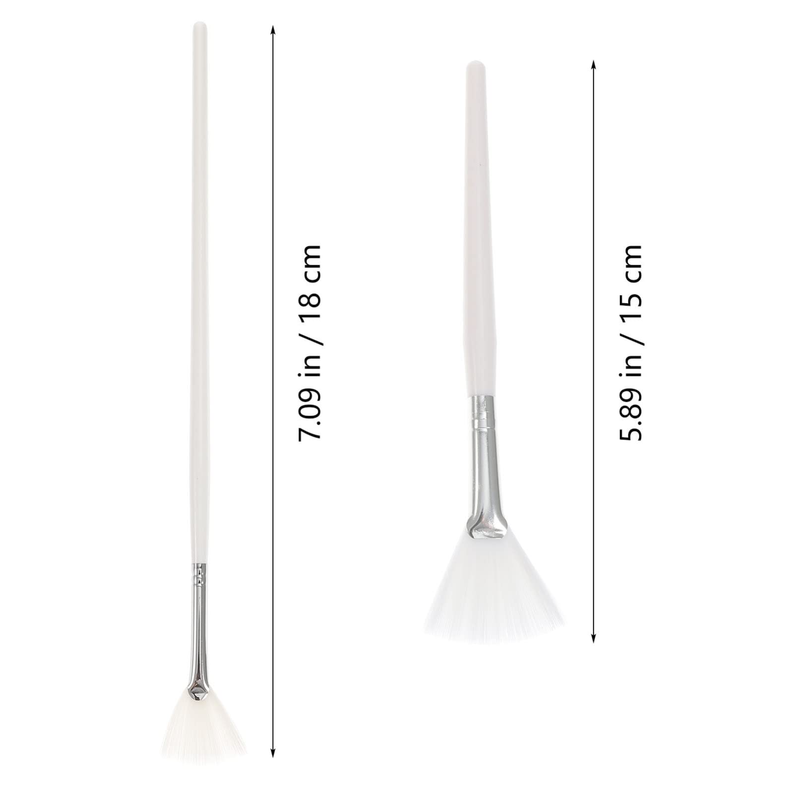 Lurrose 2PC Soft Face Mask Brush for Glycolic Peel & Makeup Application - Salon & Home Skincare