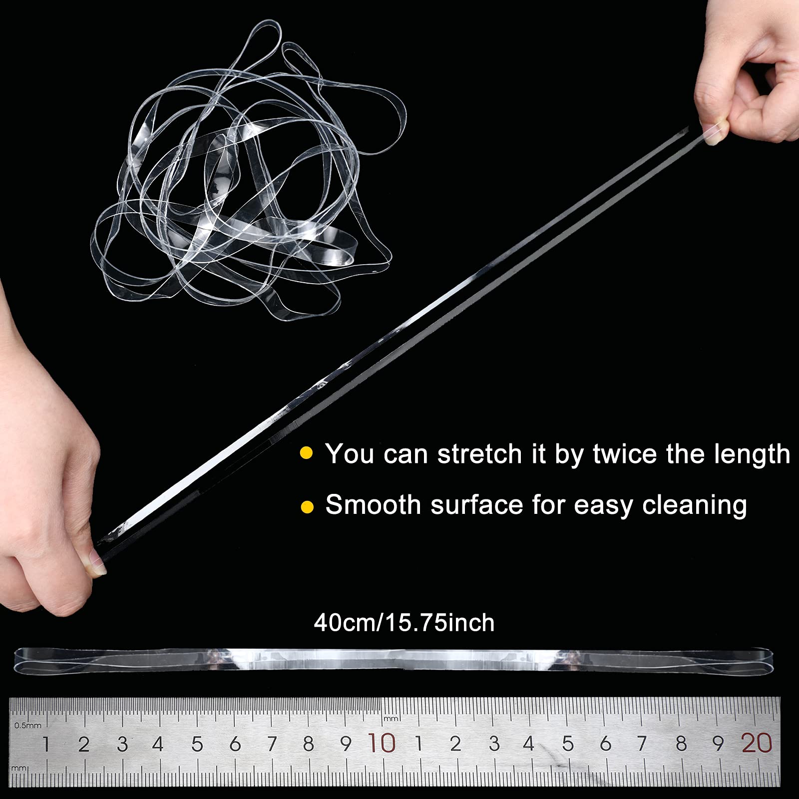 50 Pieces Heavy Duty Large Rubber Bands for 8 Inch Trash Cans - Elastic Silicone Bands for Securing Thick Files, Garbage Cans, Office, Kitchen, Home, School & Restaurant Use - Perfect for Organizing, Bundling & Securing Items