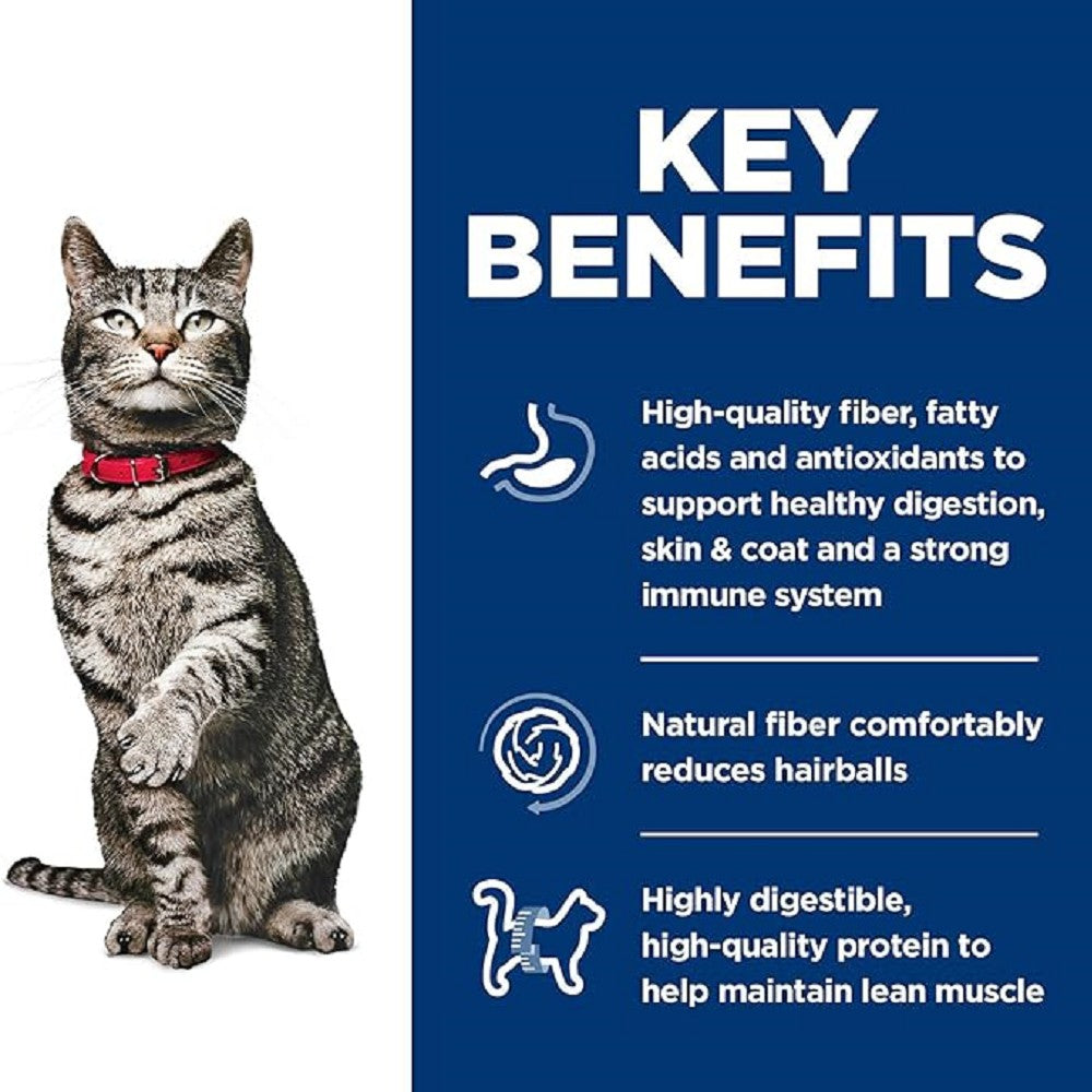 Hill's Science Diet Urinary & Hairball Control Dry Cat Food - Chicken Recipe for Adult Cats (1-6 Years) | Supports Urinary Health & Reduces Hairballs for Indoor Cats