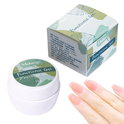 Clear Builder Nail Gel - Professional Strength Nail Polish Glue for Salon & Home Manicures | Long-Lasting Nail Adhesive for Women & Girls | Perfect DIY Nail Art Gift Set for Special Occasions & Self-Care Days