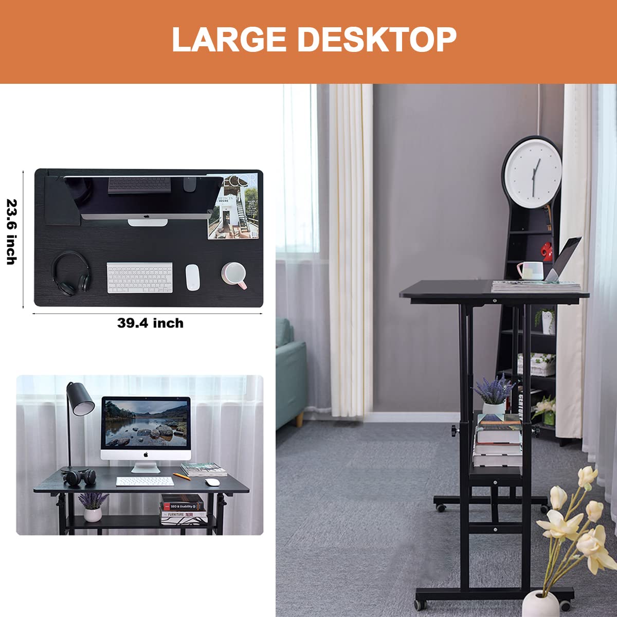 AIZ Adjustable Height Standing Desk - 39.4