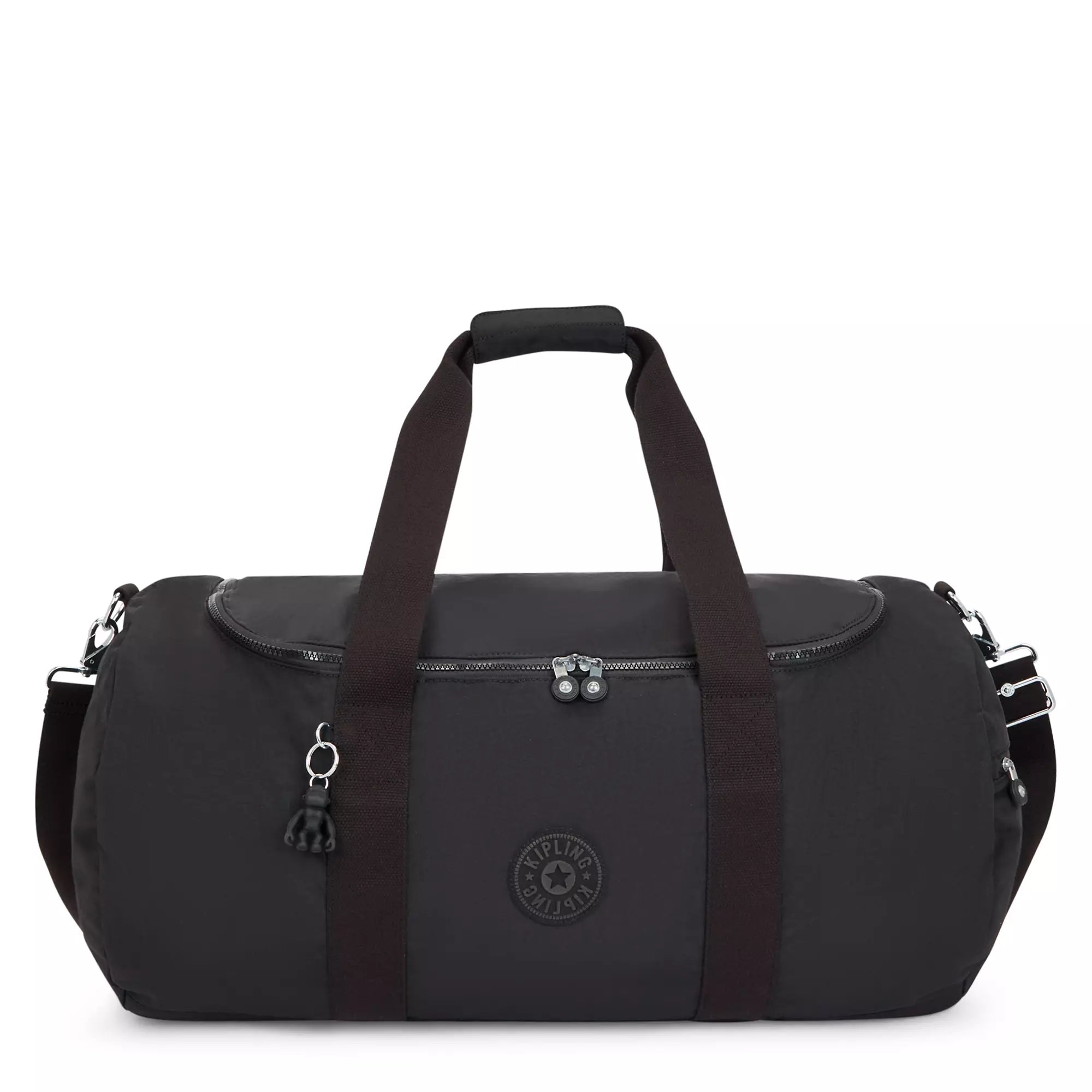 Kipling Argus Medium Duffle Bag - Lightweight Travel Duffel for Women & Men, Water-Resistant Black Backpack for Gym, Weekend Trips & Carry-On Luggage