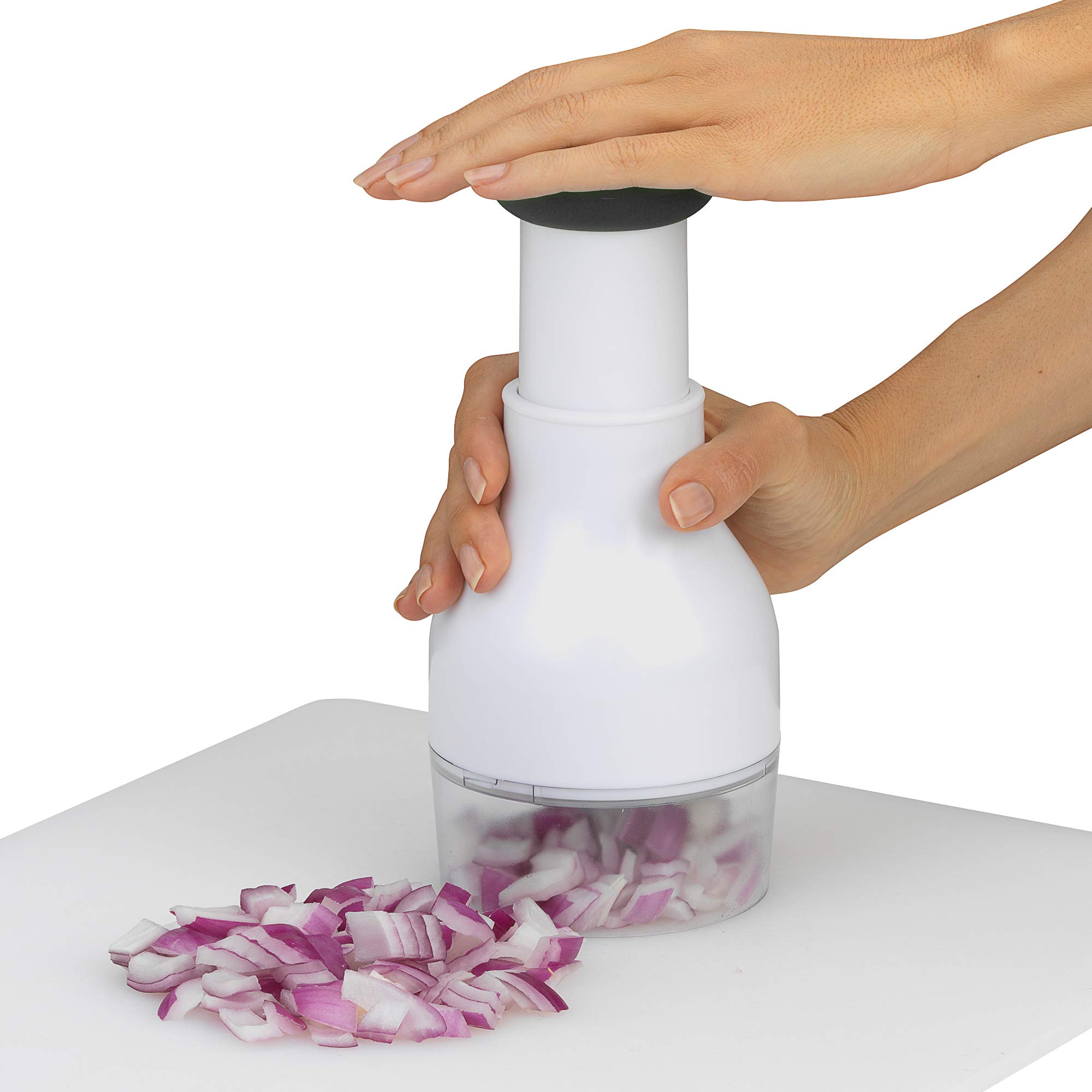 Good Cook Touch Food Chopper - Stainless Steel Manual Vegetable Chopper for Onions, Nuts & Herbs - Perfect for Meal Prep, Salads & Cooking