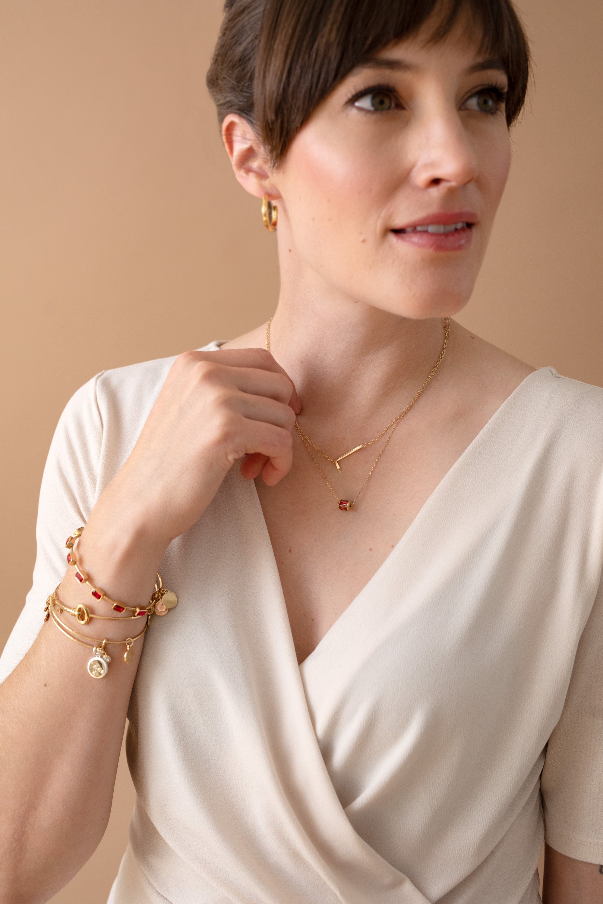 Initial L Precious Elongated Necklace - Elegant Personalized Jewelry for Women - Perfect for Gifts, Anniversaries & Everyday Wear