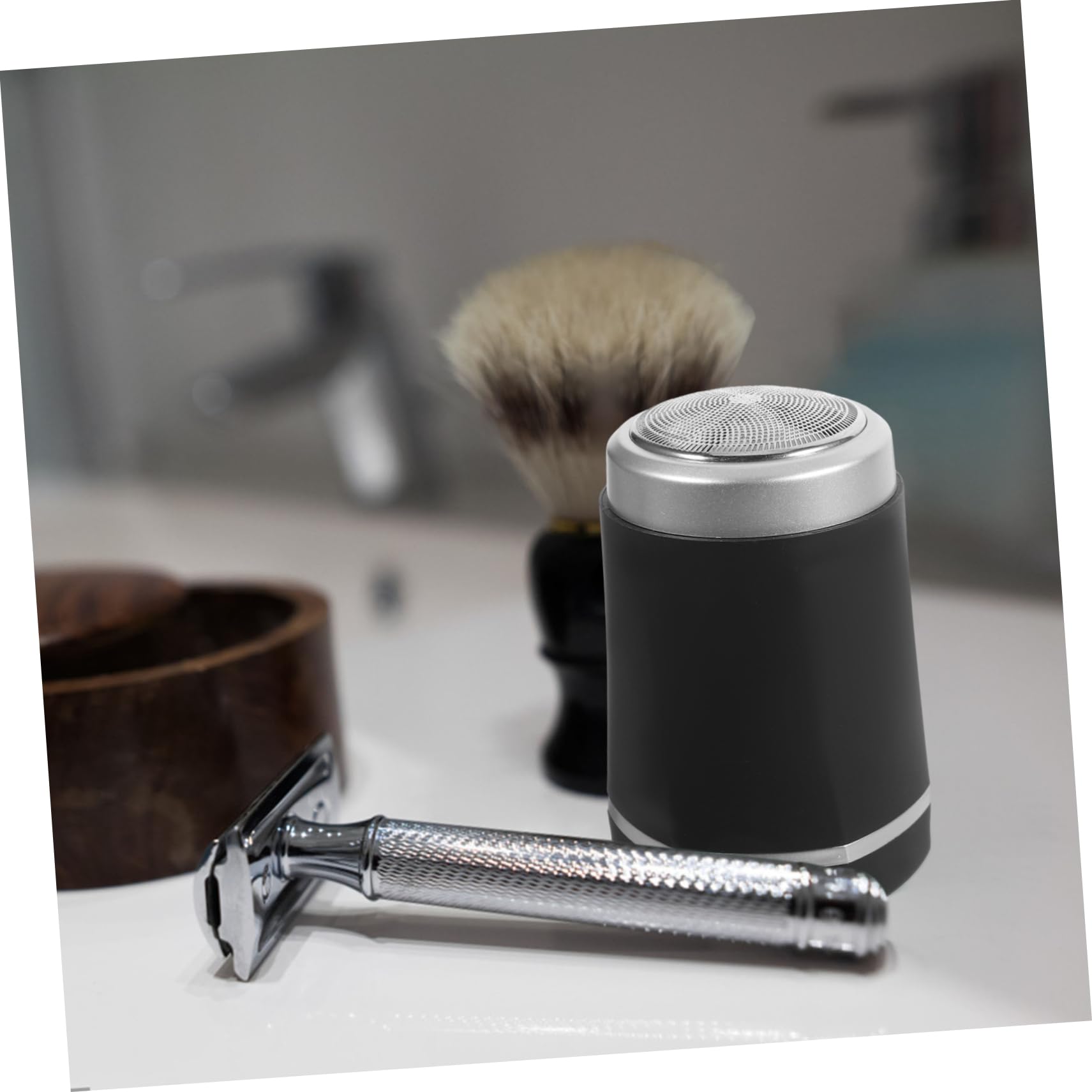 Portable Mini USB Rechargeable Electric Shaver for Men - Compact Travel Design, Smooth Shaving at Home or On The Go