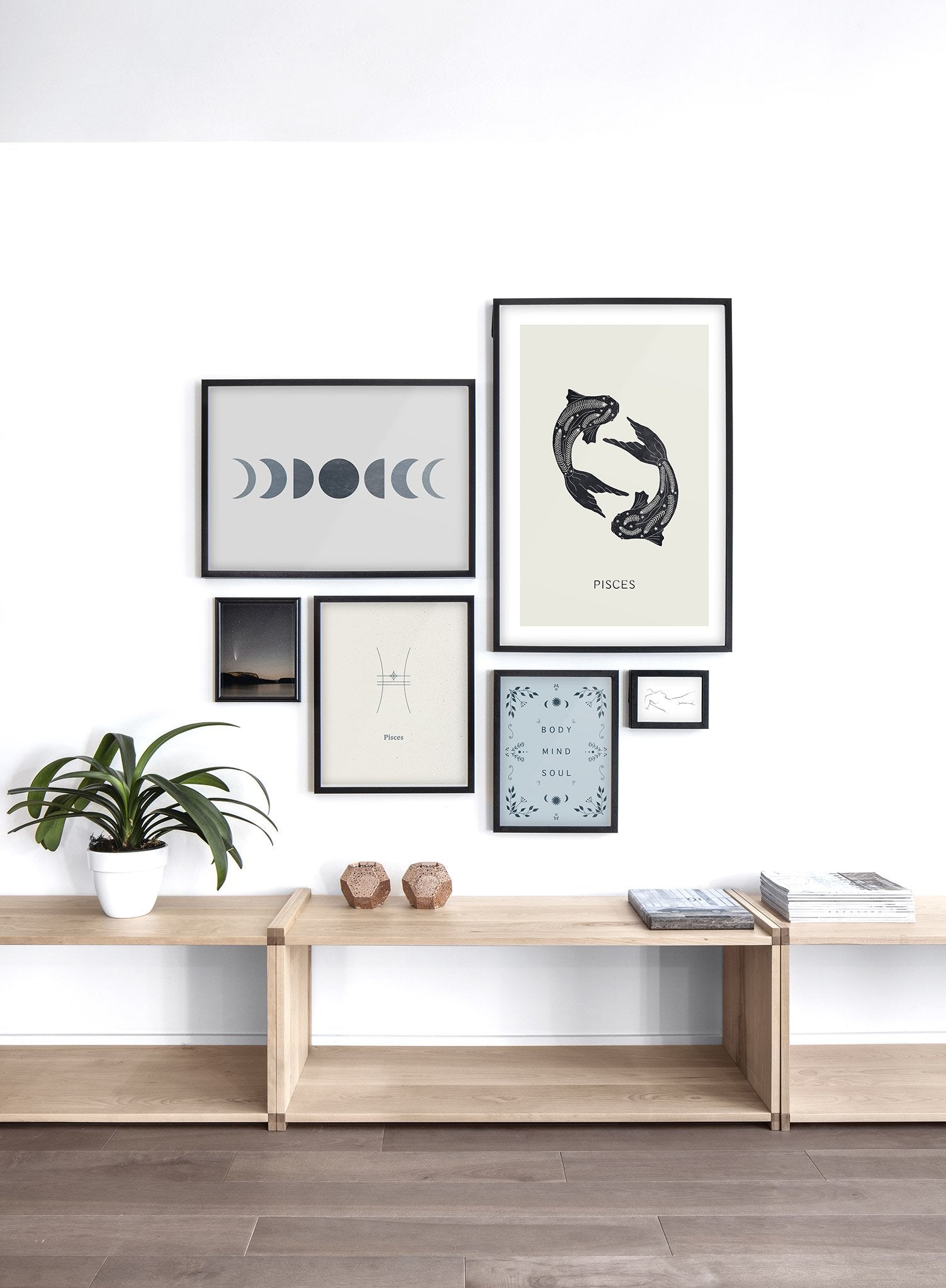 Moon Phases Educational Poster - Lunar Cycle Chart for Classroom Decor, Astronomy Study & Home Wall Art - Perfect for Teachers, Students & Space Enthusiasts