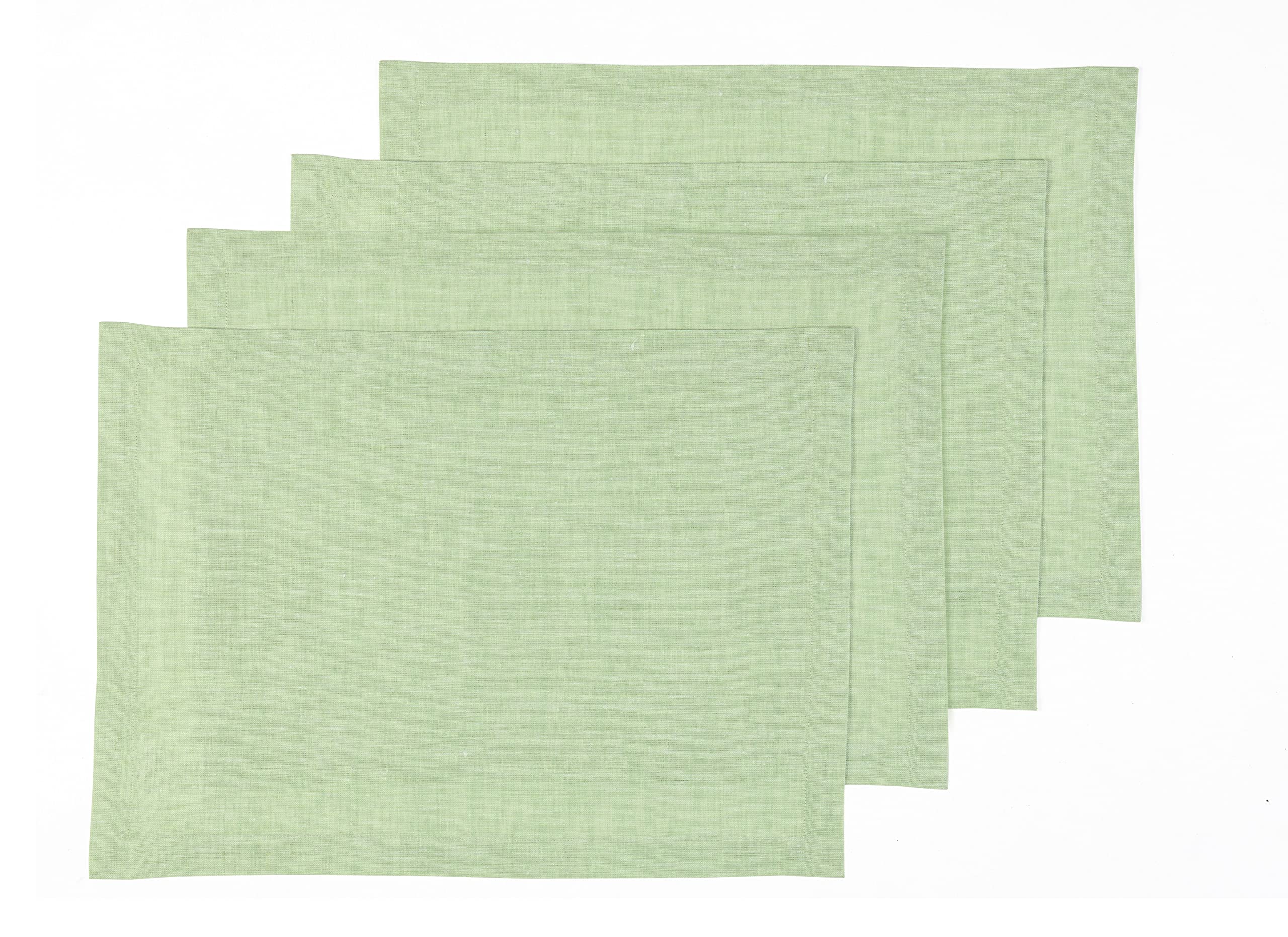 Solino Home 100% Pure Linen Placemats Set of 4 - 14