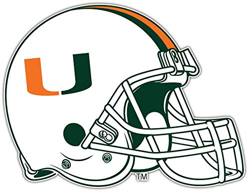 Miami Hurricanes Vinyl Stickers - Durable, Waterproof Decals for Bumpers, Helmets, Laptops, Water Bottles & Lockers (3
