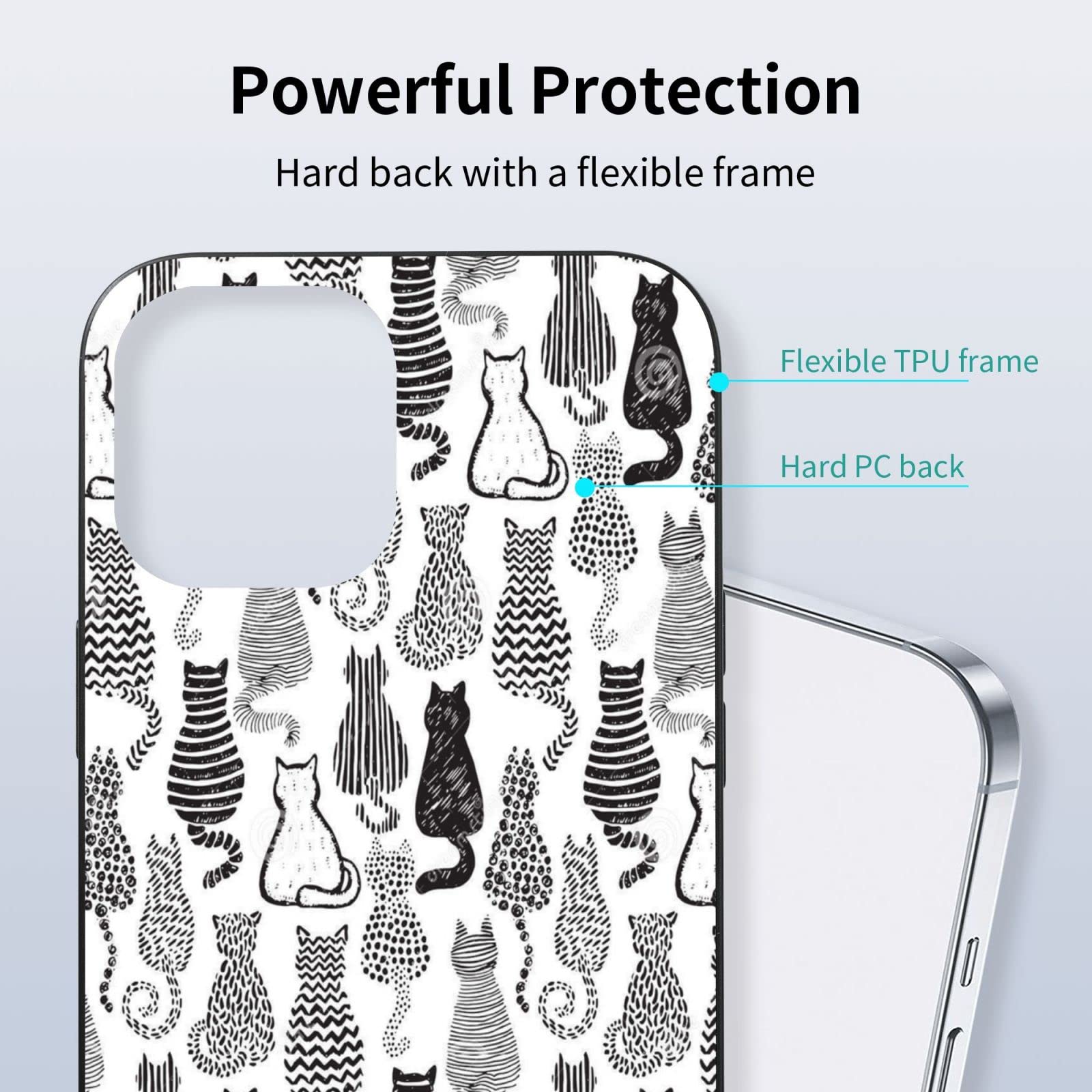 Cute Cat Phone Case Compatible with iPhone 11 - Soft TPU Slim Shockproof Protective Case for Women & Girls | Perfect Gift for Birthday, Christmas & Daily Use