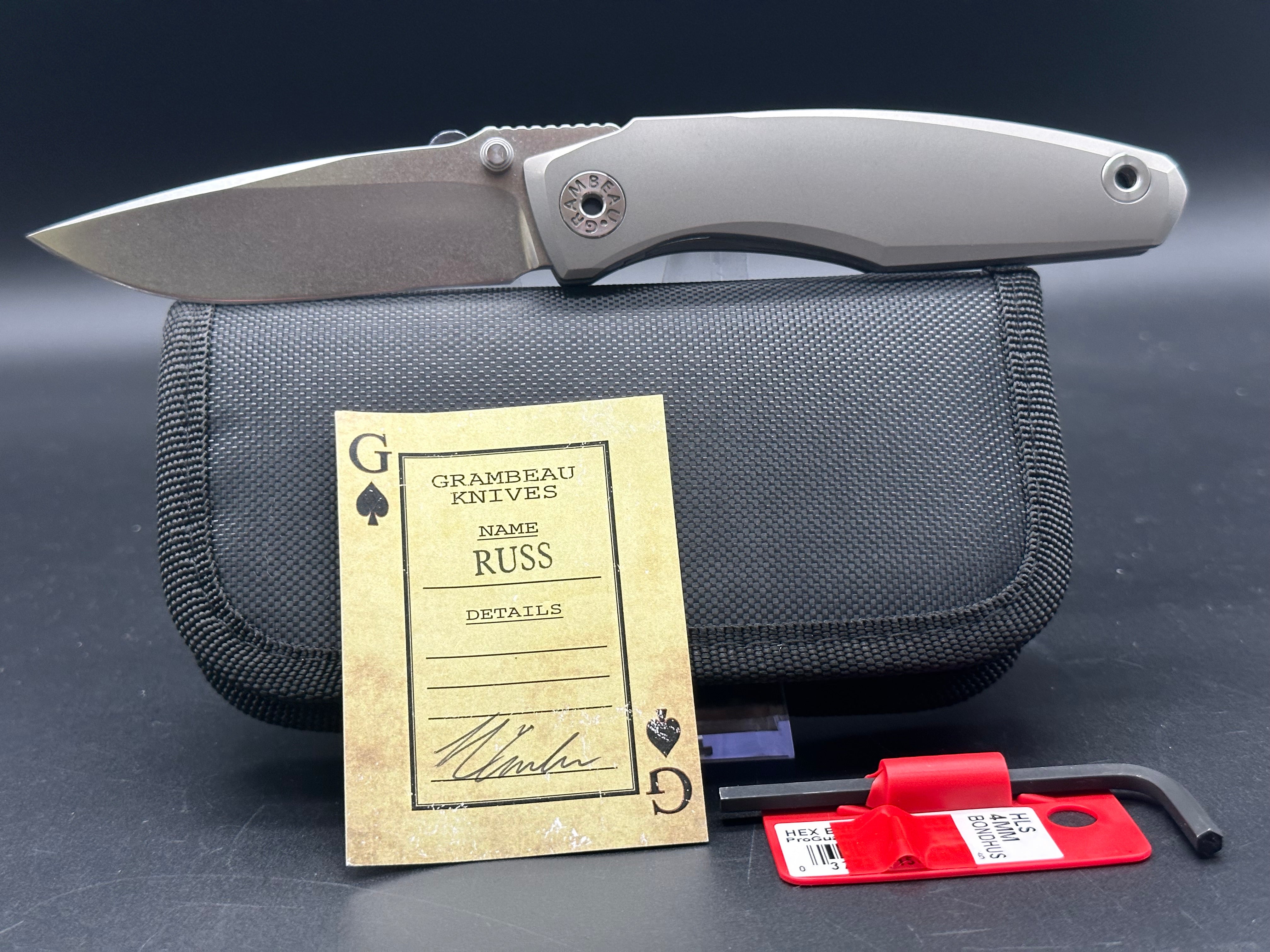 Grambeau Knives Russ - Premium Kitchen Knife Set for Professional Chefs & Home Cooking - Perfect for Slicing, Dicing & Food Prep
