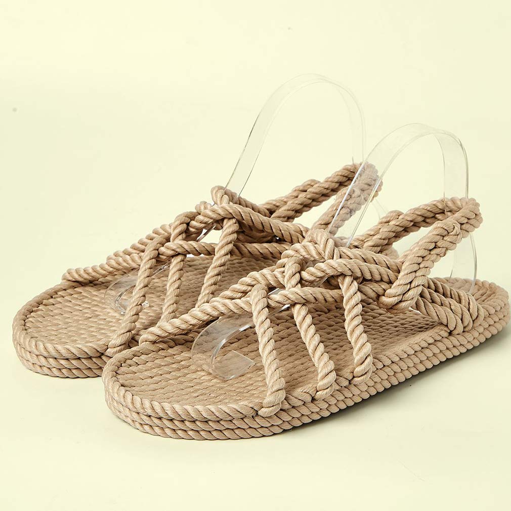 Huntarry Women's Lace Up Espadrilles Thong Sandals - Comfortable Casual Walking Shoes with Soft Sole | Perfect for Beach, Vacation & Summer Outfits