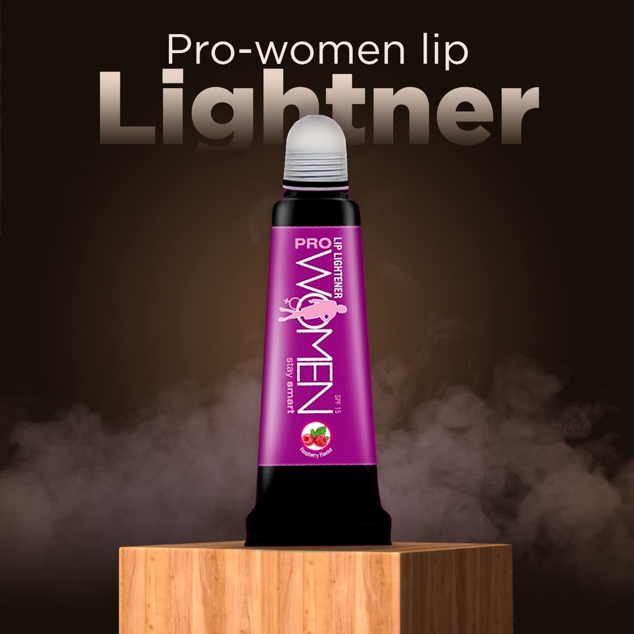 Prowomen SPF15 Lip Lightener Roller for Smokers - Mint Flavored Lip Balm to Relieve Dry, Flaky & Chapped Lips | 10g Coffee Scented Lip Mask for Hydration & Protection - Perfect for Daily Use & Smoking Care