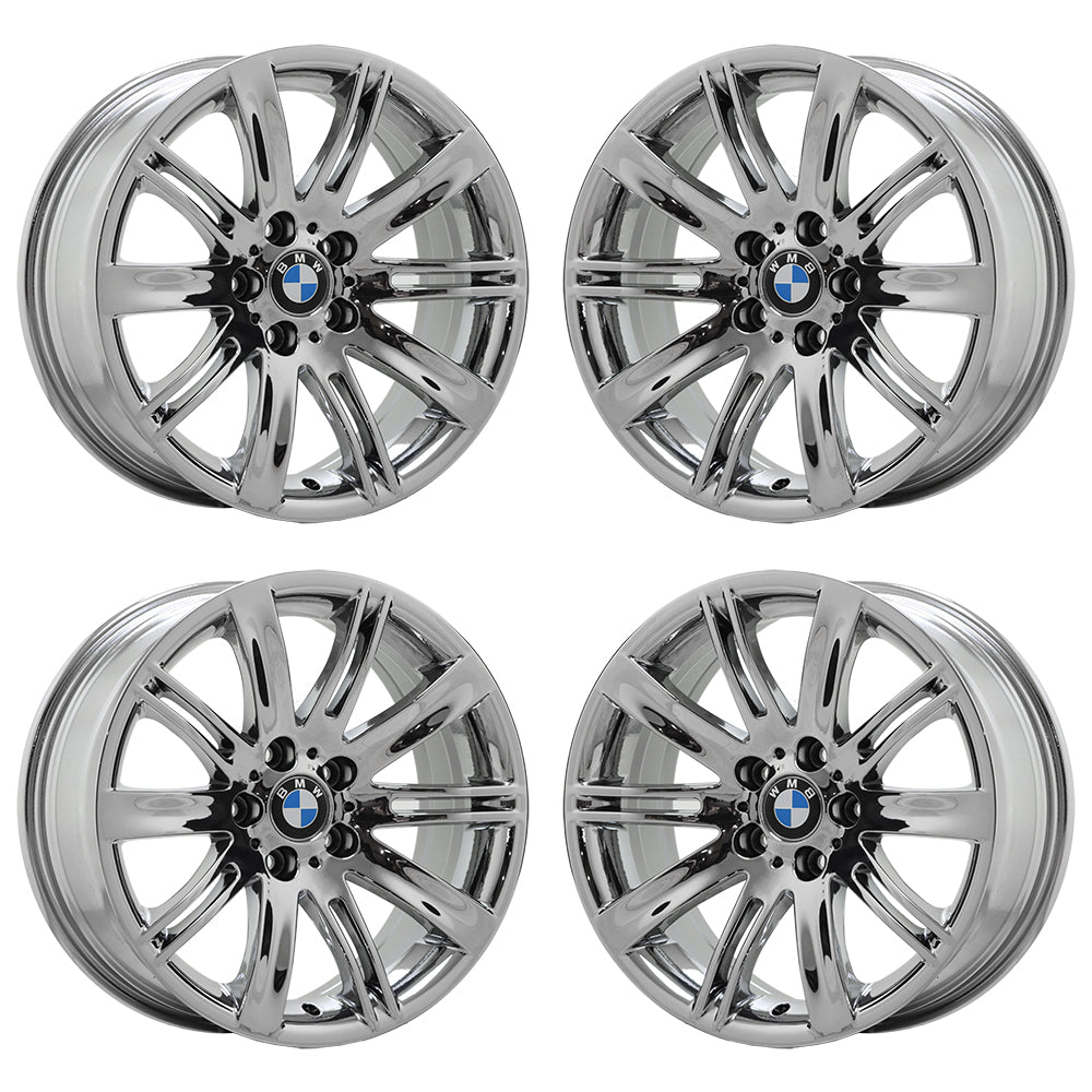 18 BMW 645i 650i Bright Chrome OEM Factory Wheels Rims 59488 59490 - Direct Fit Replacement for Luxury Sedan - Perfect for Show Car & Performance Upgrade
