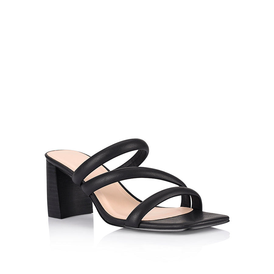 NaeNae Women's Block Heel Sandals - Comfortable Chunky Heel Open Toe Shoes for Summer, Party & Wedding | Black