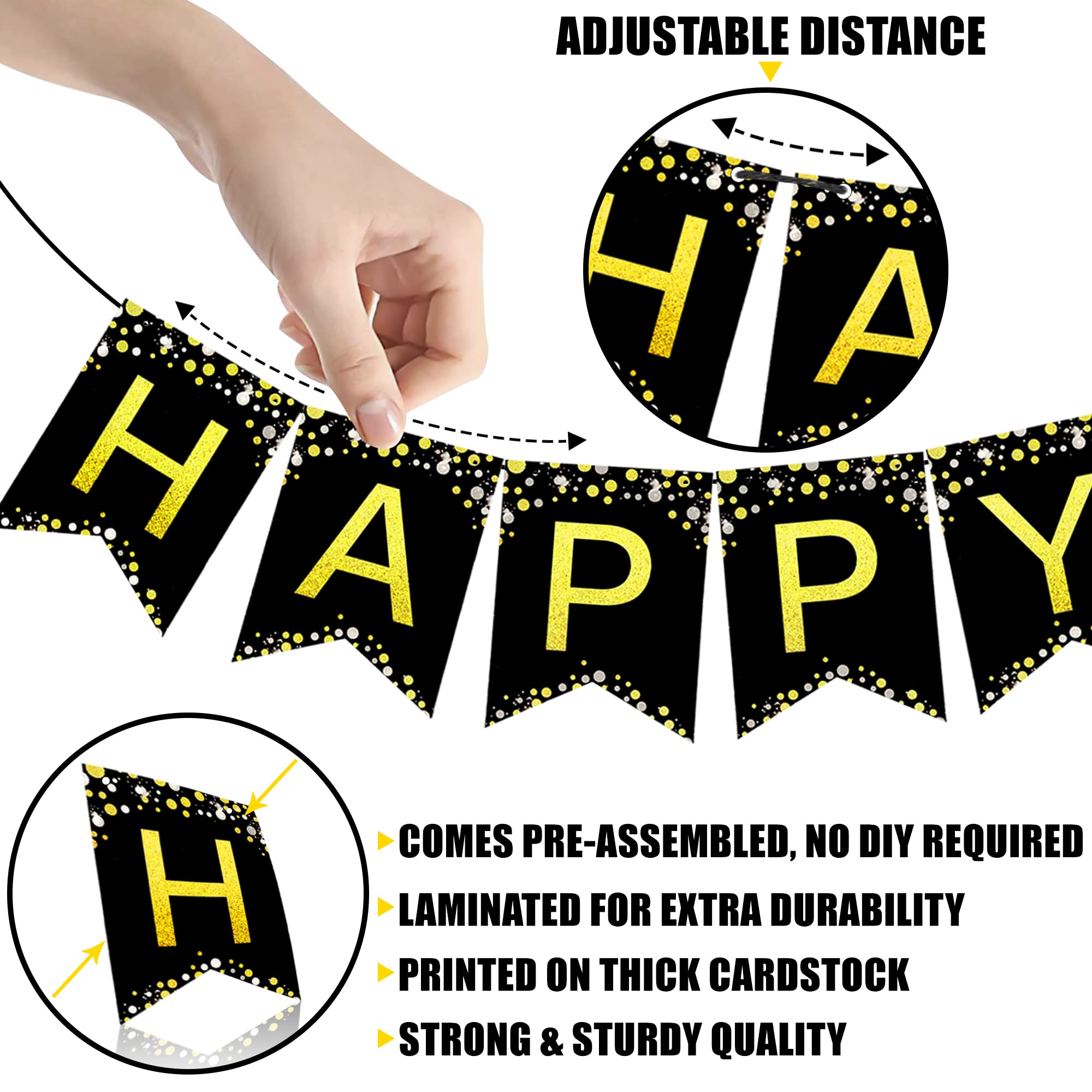 KatchOn 2025 Happy New Year Banner - 10 Feet Large No DIY New Year Sign, Party Decorations & Supplies for New Year's Eve Celebrations | Perfect for Home, Office & Festive Events